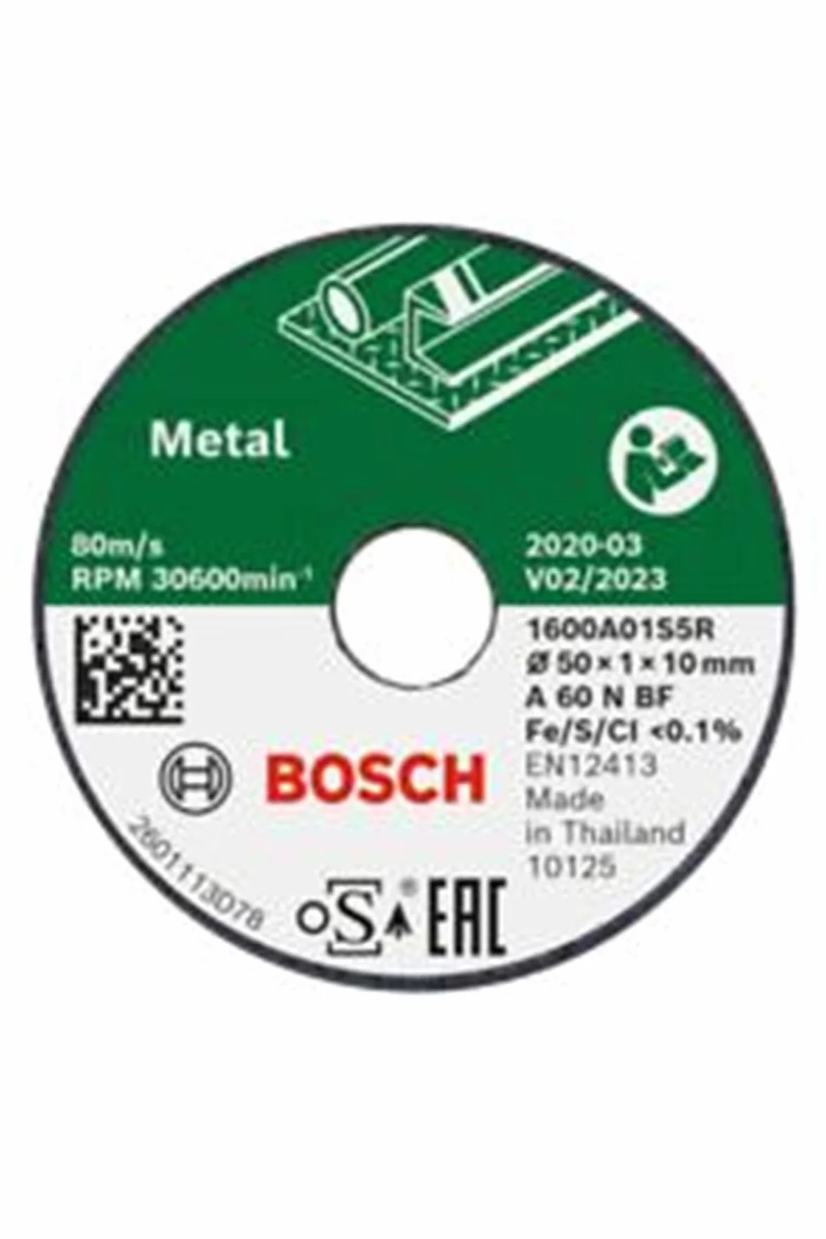 Bosch 3 tarcze tnące (do metalu Ø 50 mm, osprzęt Bosch Easy Cut&Grind)