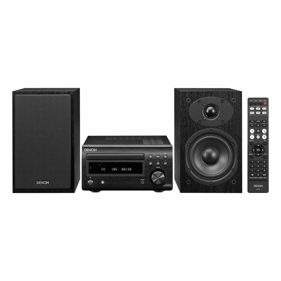 Denon D-M41DAB Kompaktowy Zestaw Stereo, Czarny