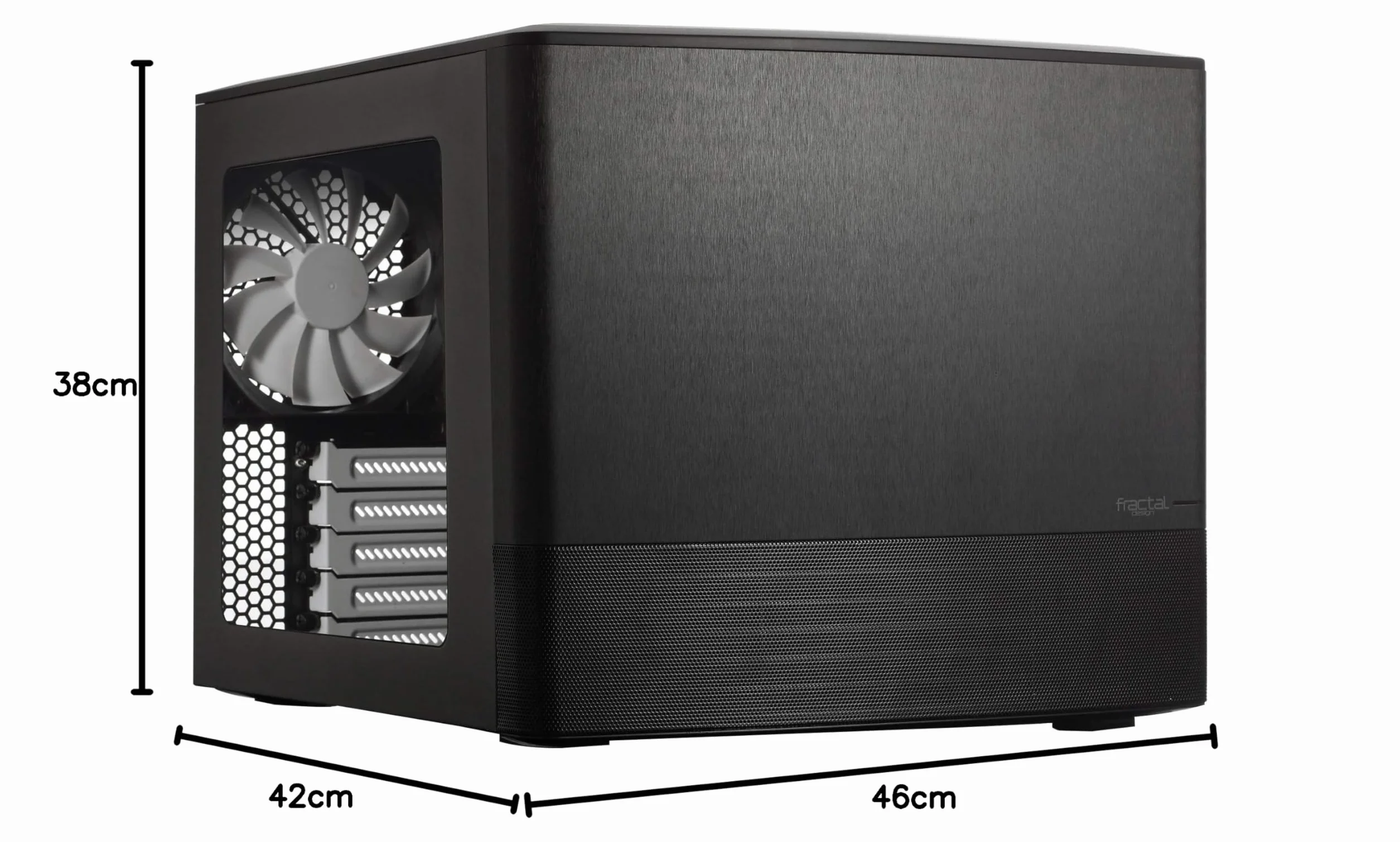 Fractal Design Node 804 Obudowa Komputerowa Black Micro ATX