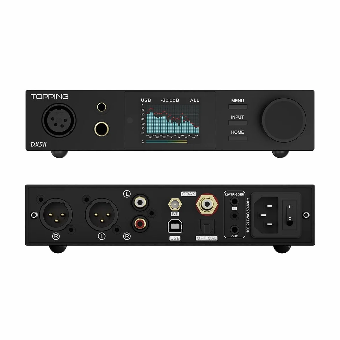 Topping DX5 II DAC Bluetooth 5.1 wzmacniacz słuchawkowy ES9039Q2M X-Hybrid czarny
