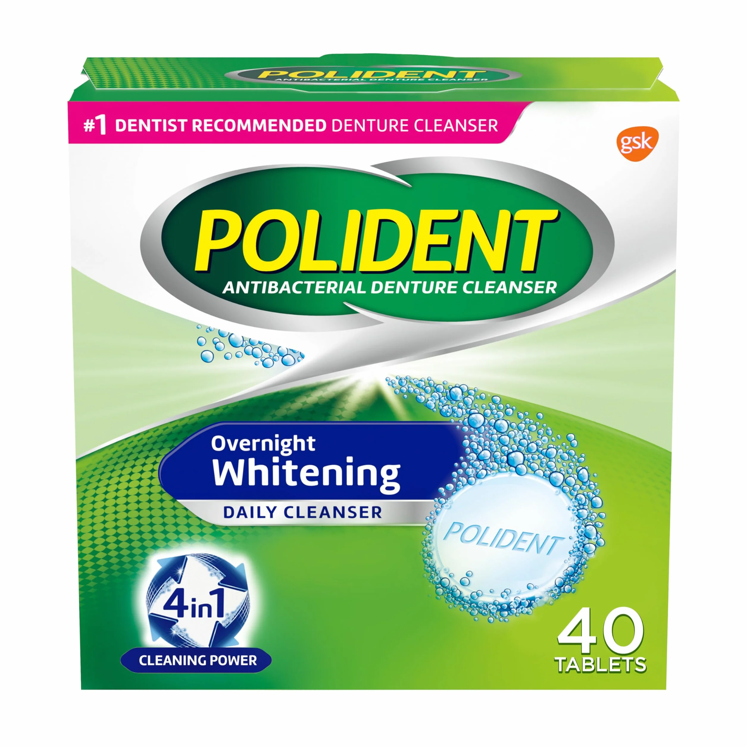 Polident Smokers Denture Cleanser, 84 Count by Polident