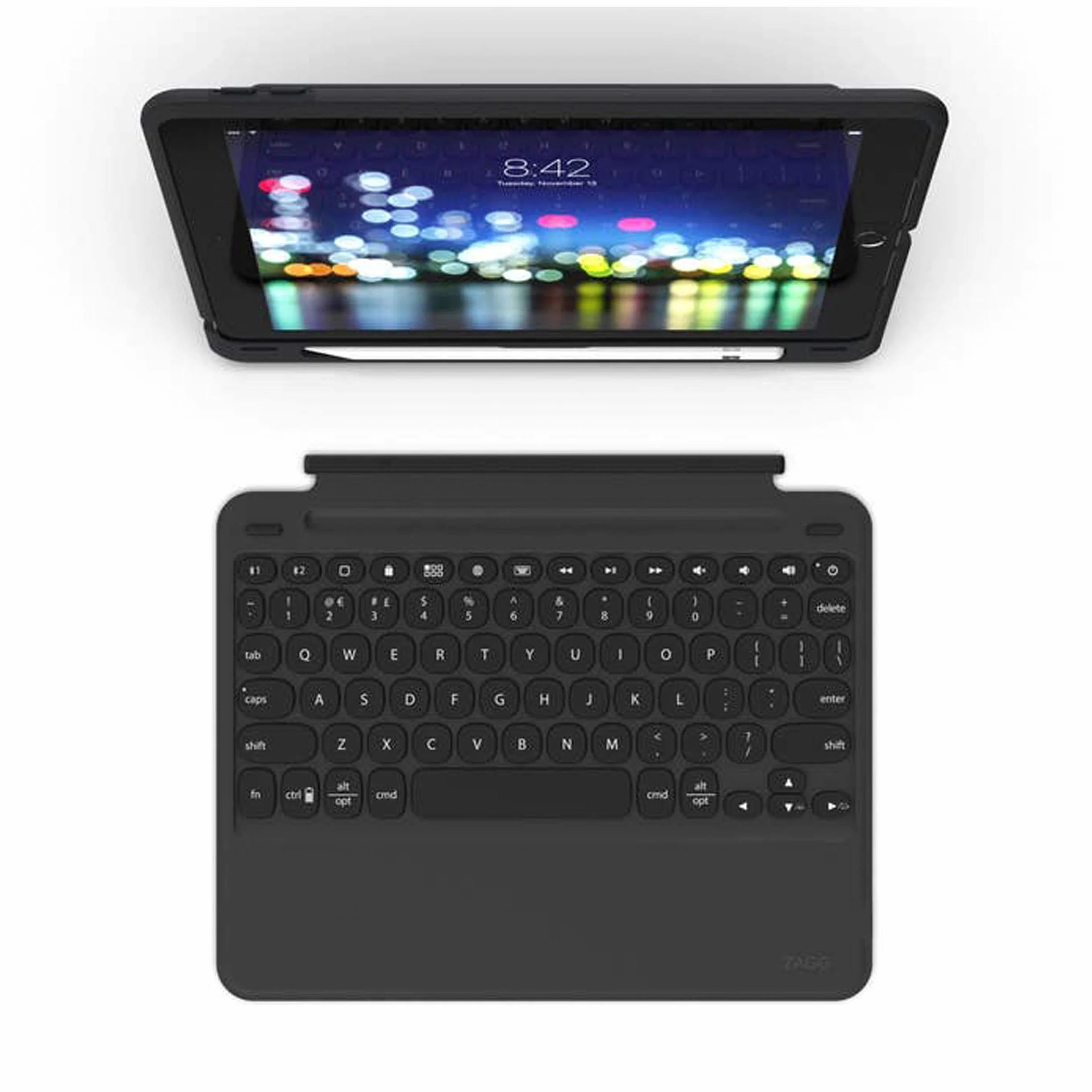 ZAGG Slim Book Go ultracienka klawiatura i zdejmowana osłona ochronna do iPada 24,6 cm (9,7 cala) (QWERTY)