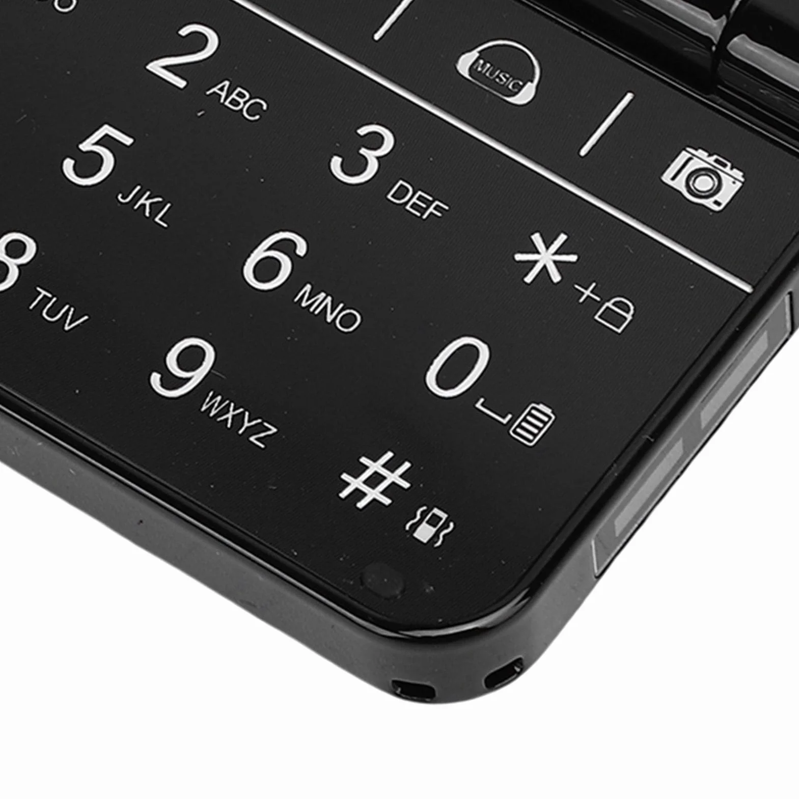 Bewinner Flip Składany Telefon Komórkowy z dużą klawiaturą, Radio FM, obsługą Wielu Języków, Podwójny Wyświetlacz, Lekki Telefon Starszy Telefon do Podróży (BLACK)