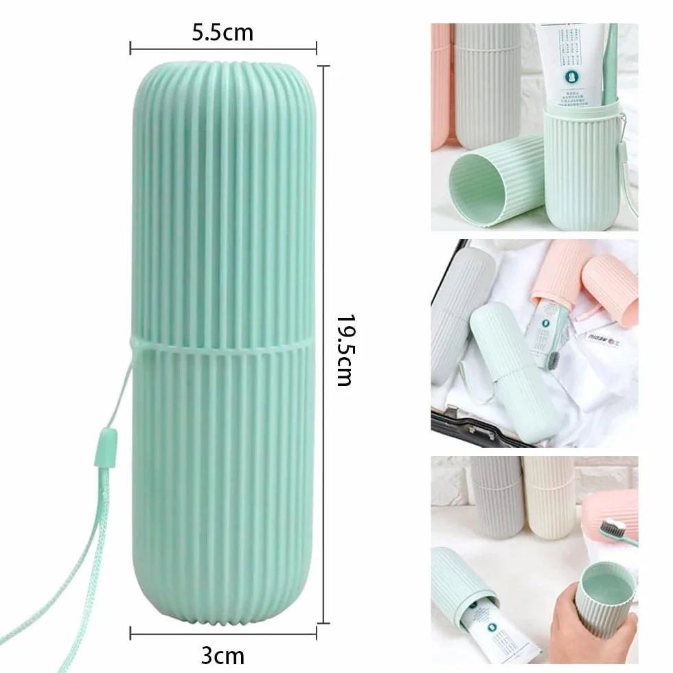 Etui na szczoteczki do zębów, 4 sztuki, etui na szczoteczki do zębów, etui na szczoteczki do zębów, podróżne, na kemping, podróże, wędrówki, podróże służbowe, do domu (4 kolory), biały, szary,