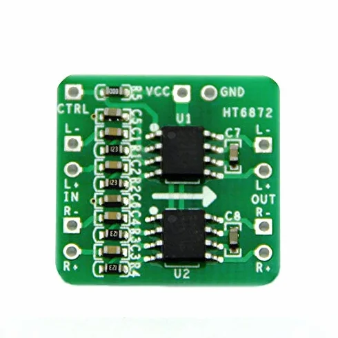 Wzmacniacz różnicowy HT6872 2 x 3 W klasa D moduł audio 3,6-6,5 V