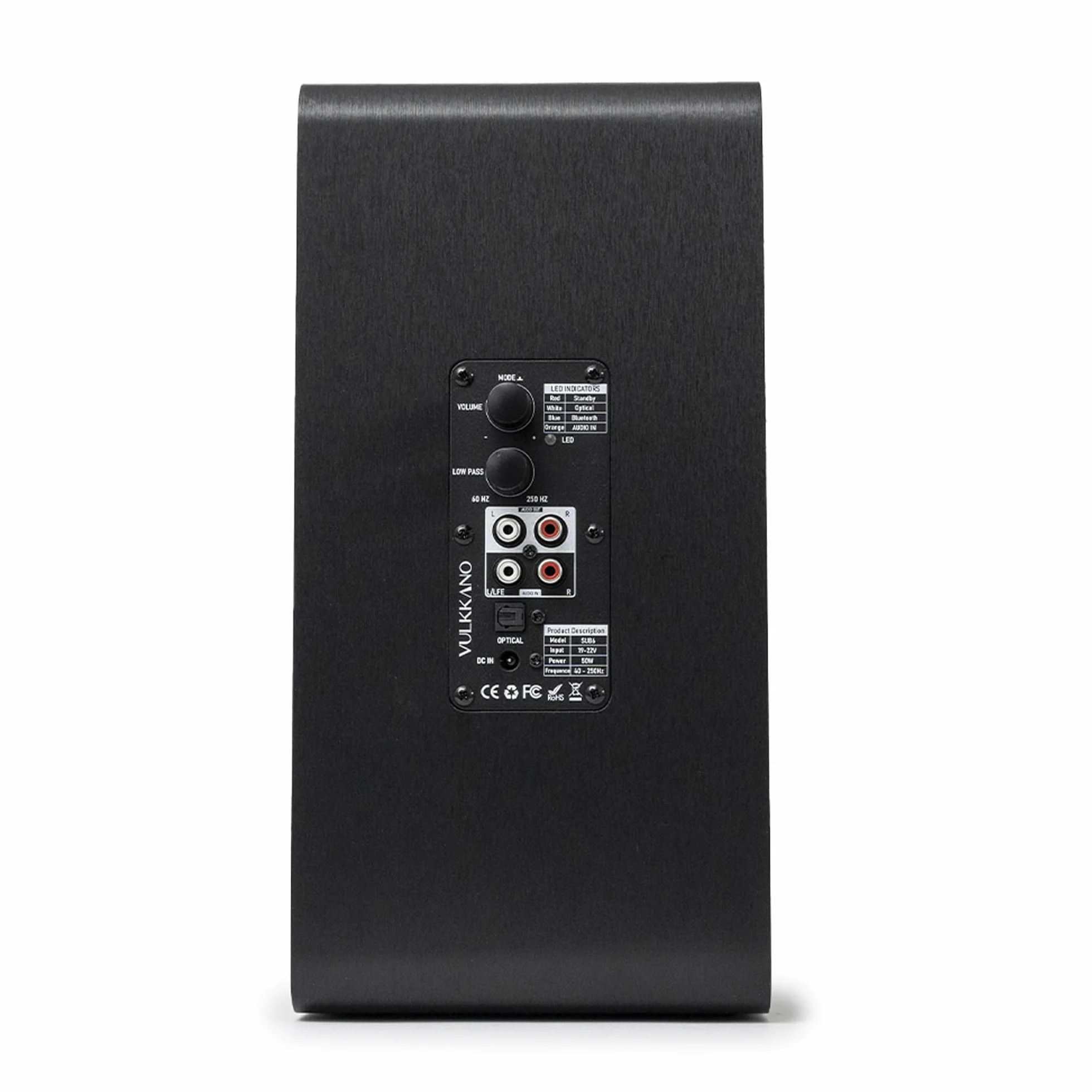 VULKKANO SUB6 Aktywny Subwoofer, 6.5", częstotliwość 60 Hz - 250 Hz