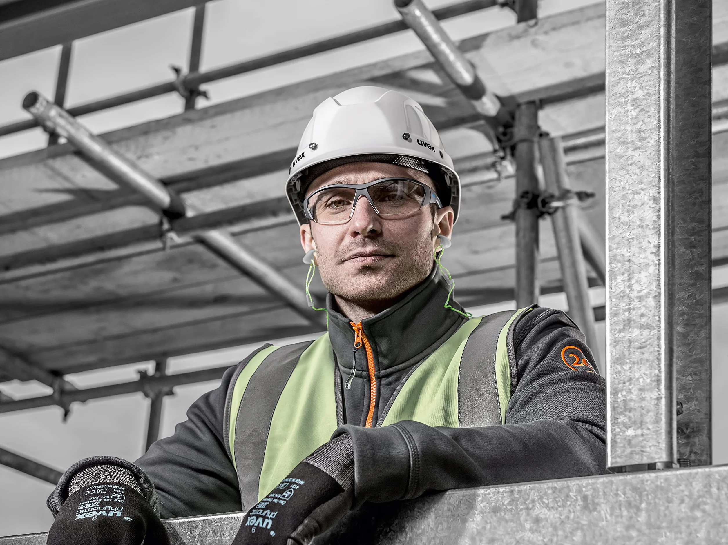 Uvex uvex9194175 i-works okulary ochronne, niebieskie/przezroczyste