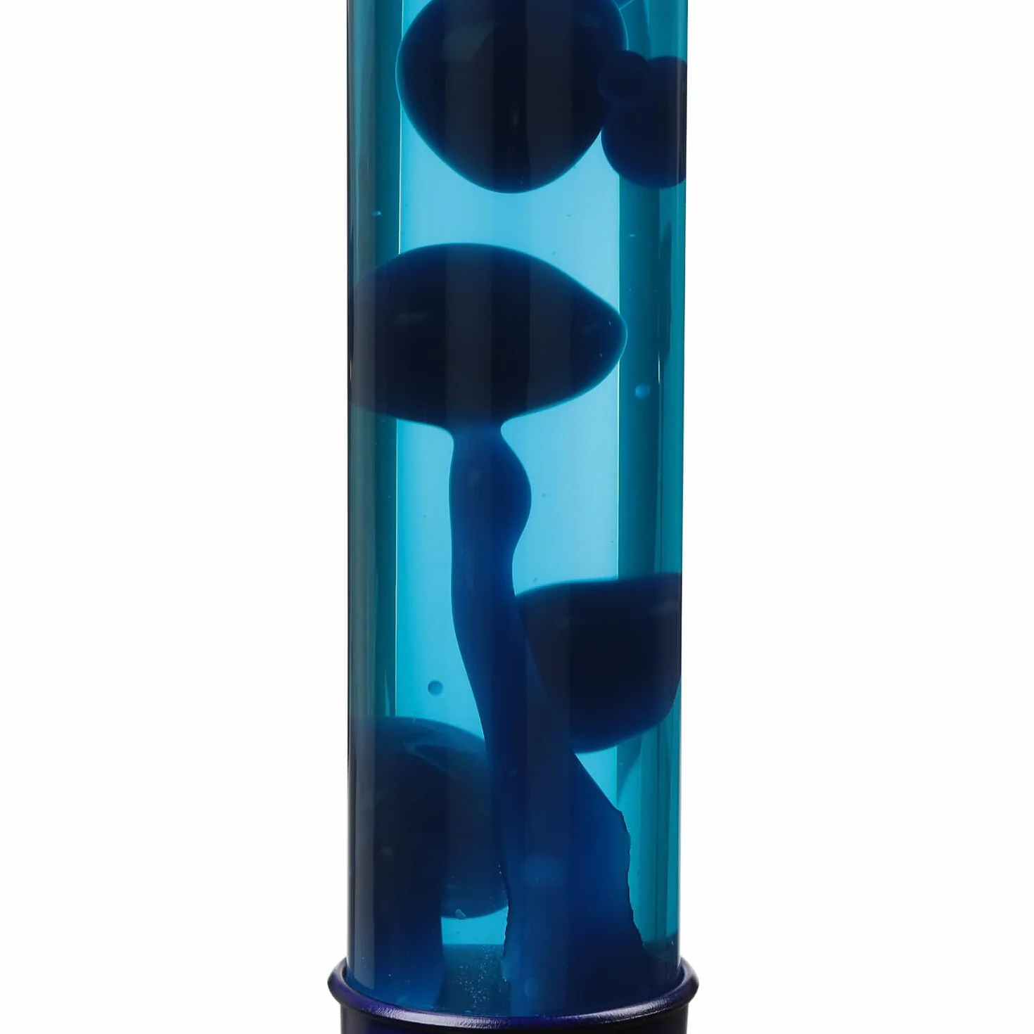 Lampa lawa XXL duża niebiesko-fioletowa, lampa retro, chłodna, tajemnicza, magiczna, 76 cm, G9 50 W z przełącznikiem kablowym, w tym żarówka, lampa podłogowa wulkan
