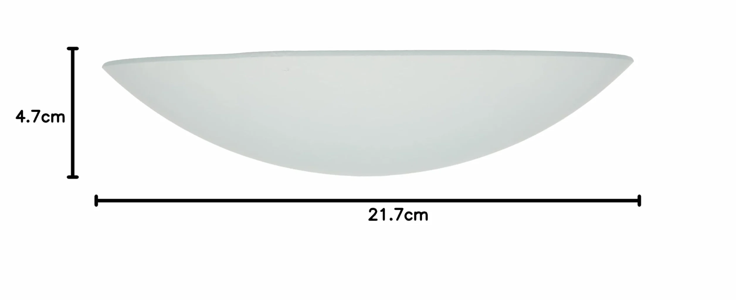 Westinghouse Oświetlenie matowe grzyb szklany klosz, 21,7 cm - biały