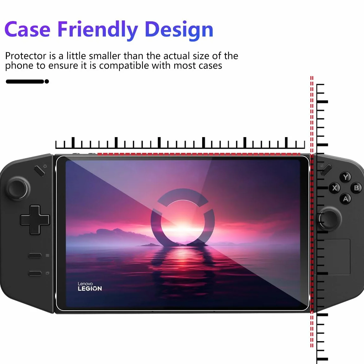 Locofun 2 sztuki folii ochronnej do Lenovo Legion Go Gaming 8,8" szkło pancerne 9H HD