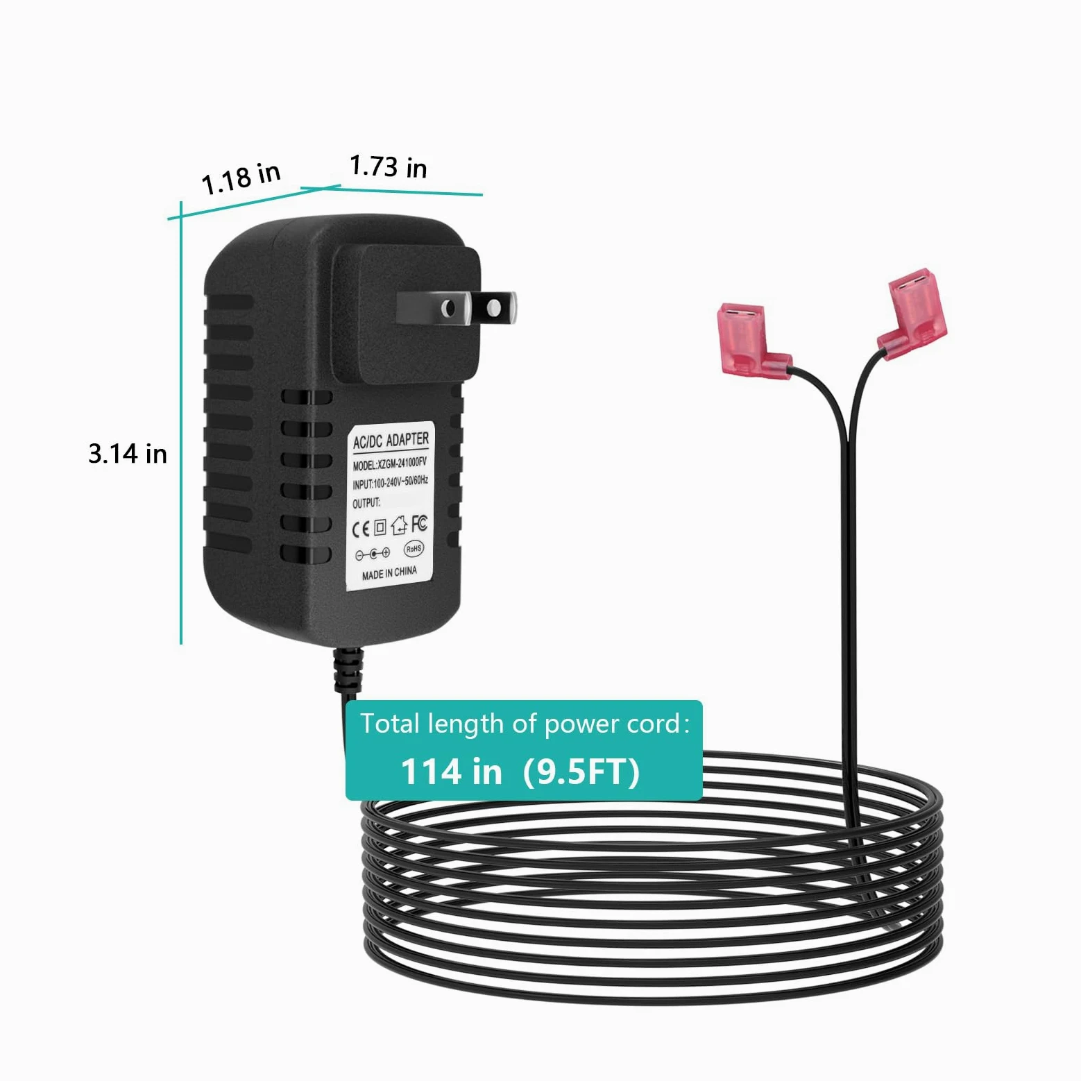 Zmiękczacz wody DC Power Transformer Wymień oryginalny model 7351054 kompatybilny z maszyną 7337482 | do Whirlpool Kenmore GE i innych zmiękczaczy wody, zamiennik adaptera 24 V DC dla 7337482