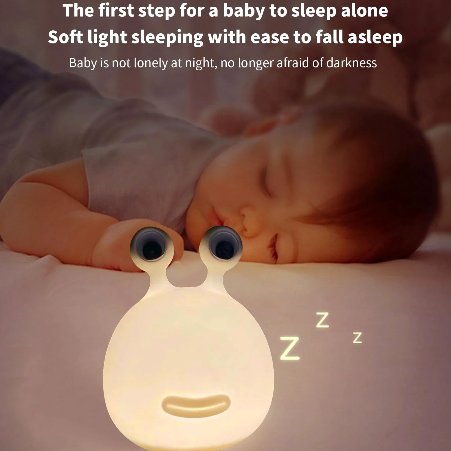 Slug Night Light Slug Lamp dla dzieci, bez BPA ABS i silikonowa lampa do łazienki, regulowana jasność i automatyczne wyłączanie, zabawny prezent na noc dla chłopców dziewczynek