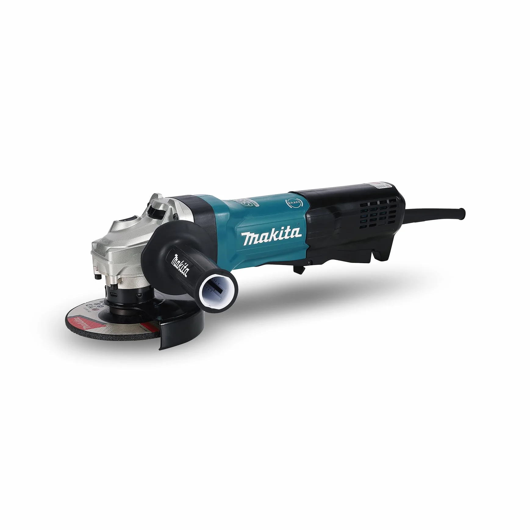 Makita GA5093X01 szlifierka kątowa 125 mm, 1900 W, z hamulcem, przełącznikiem wiosłowym i elektroniką