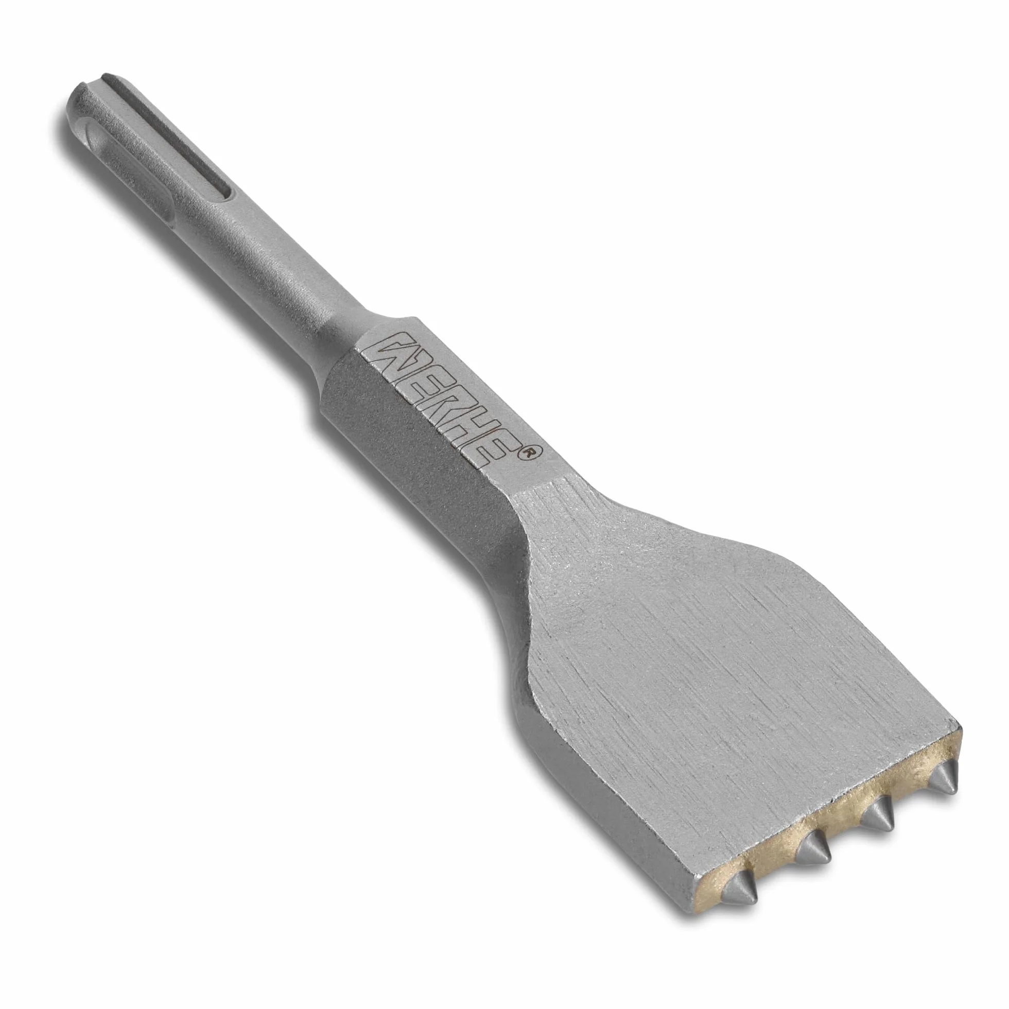 WERHE® Dłuto udarowe SDS PLUS, 4 zęby, 150 mm – do obróbki betonu i kamienia