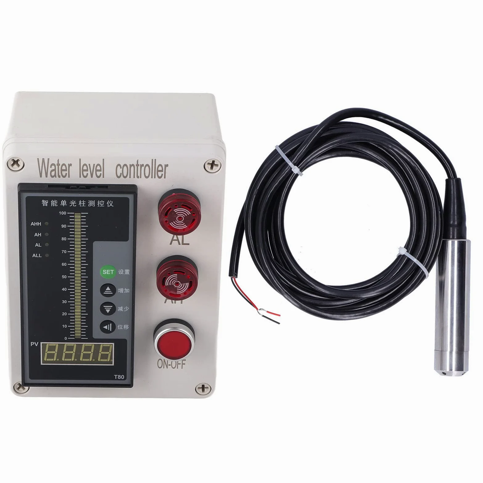 ALS-136 Wskaźnik Poziomu Cieczy w Zbiorniku Kontroler Poziomu Wody Instrument z Alarmem AC 200 V dla Biurowych Placów Zabaw