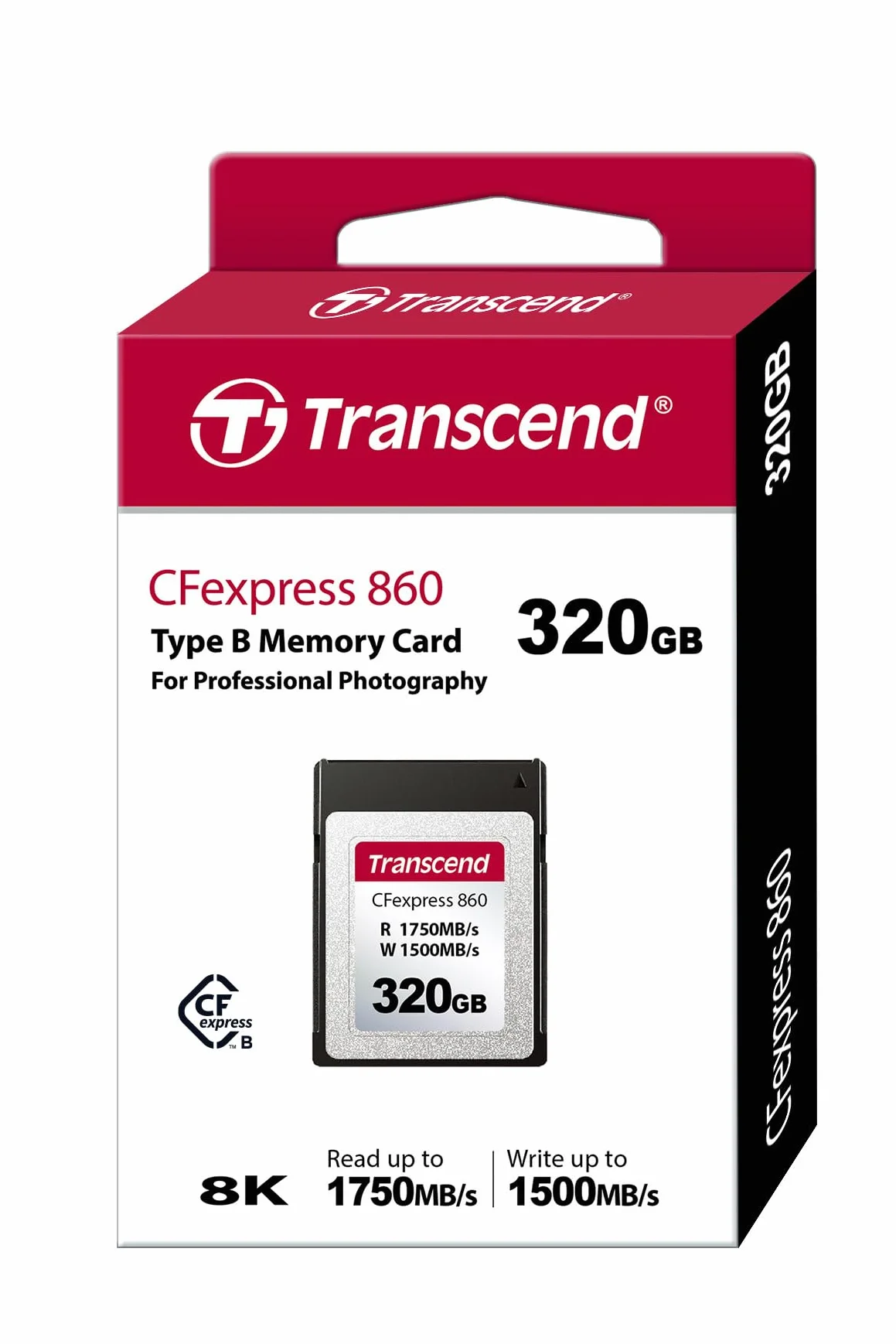 Transcend CFexpress 860 320 GB karta pamięci typu B TS320GCFE860