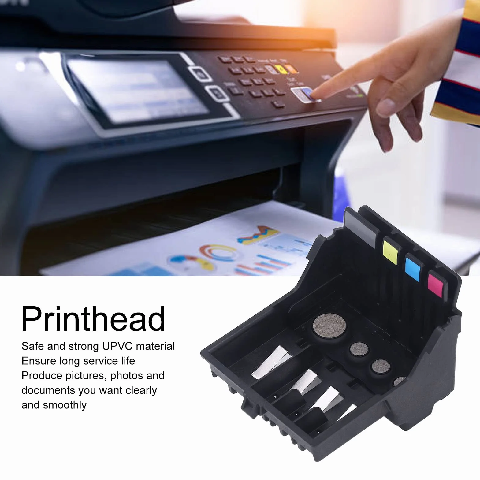 Głowica Drukująca, Wymiana Głowicy Drukującej UPVC do Lexmark 100S308 408 508Pro205 208 209 Pro905 805, Części Zamienne do Drukarki, Wyraźny Druk