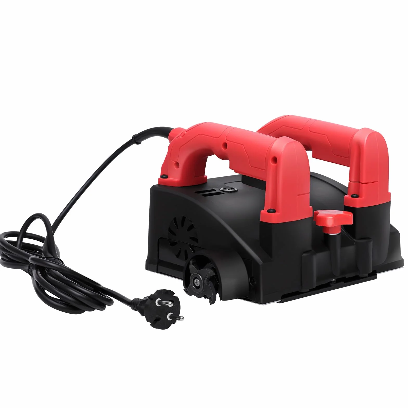 Elektryczna strugarka ścienna do gipsu, frezarka do betonu 1200 W, regulowana głębokość 1-4 mm, z podwójnym antypoślizgowym uchwytem, szerokość frezowania 16 cm do gipsu piaskowego (zwykły nóż)