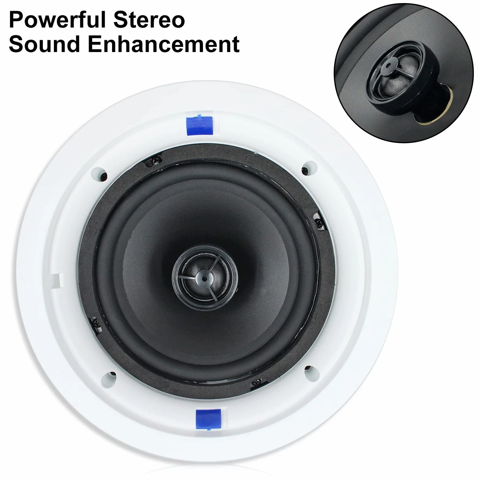 Herdio Głośniki sufitowe Bluetooth 6,5 cala 2-drożne 320 W