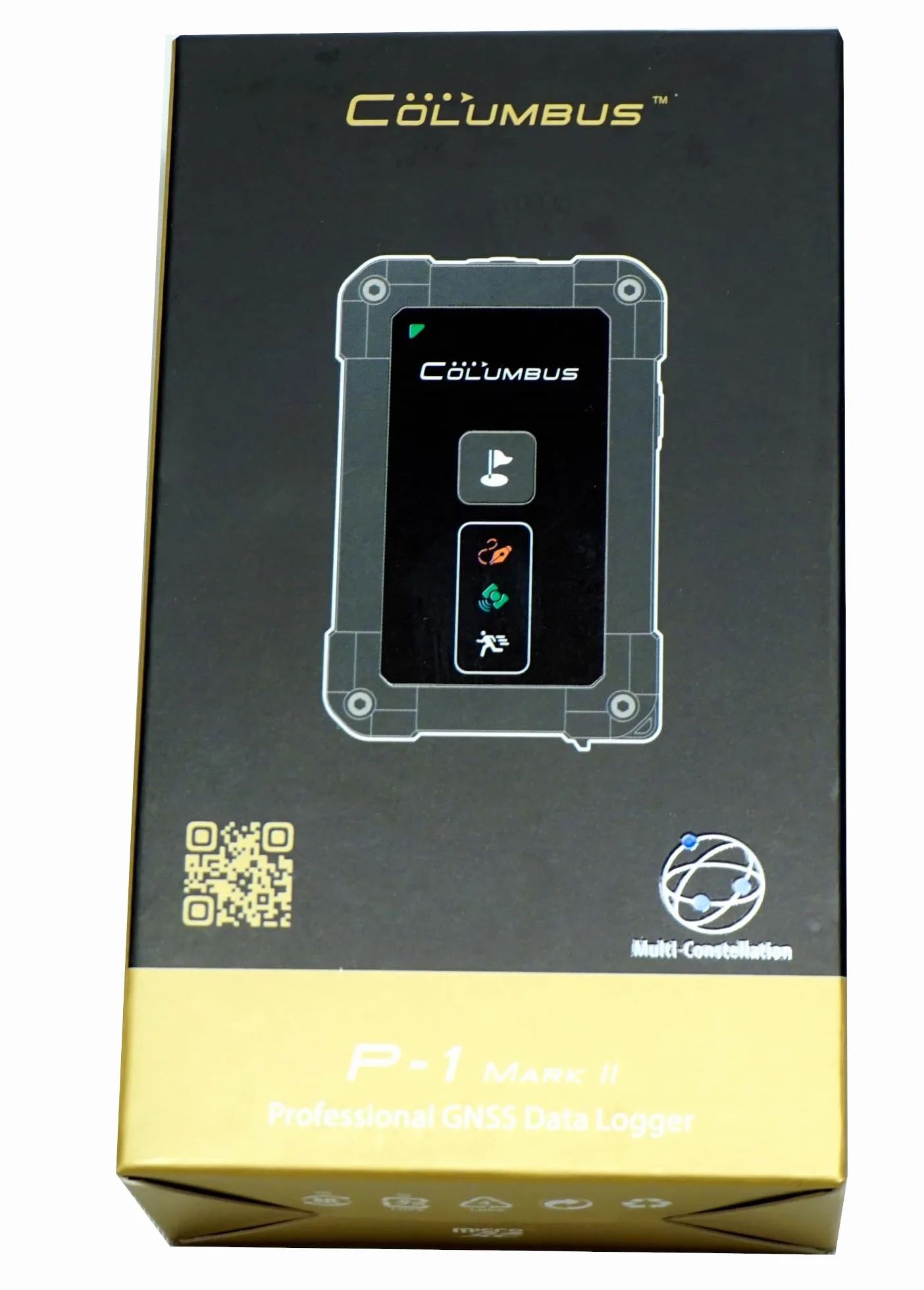 Columbus P-1 Mark II GNSS GPS rejestrator danych z oprogramowaniem PC Windows macOS