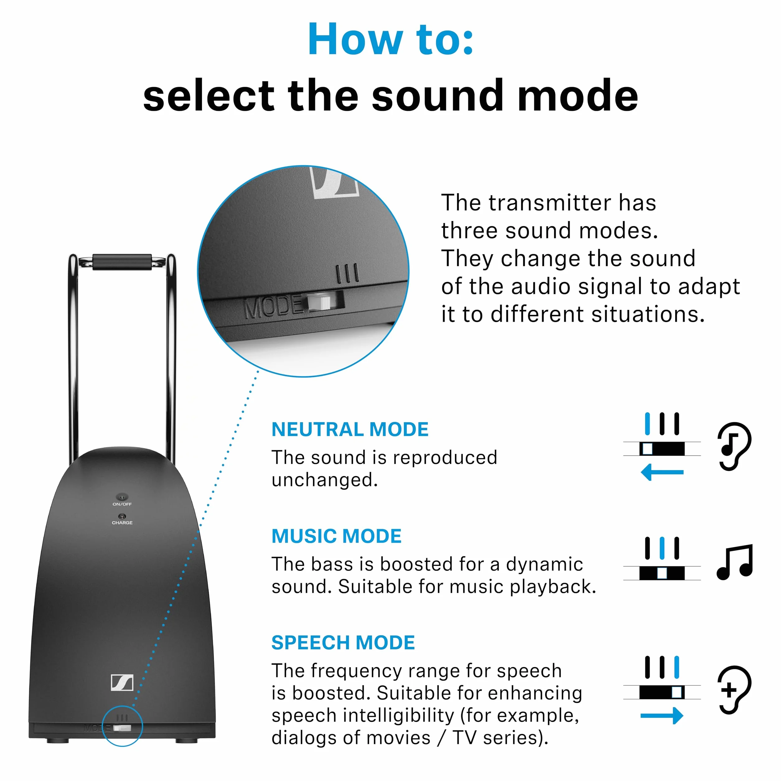 Sennheiser RS 120W Słuchawki Bezprzewodowe, Czarny