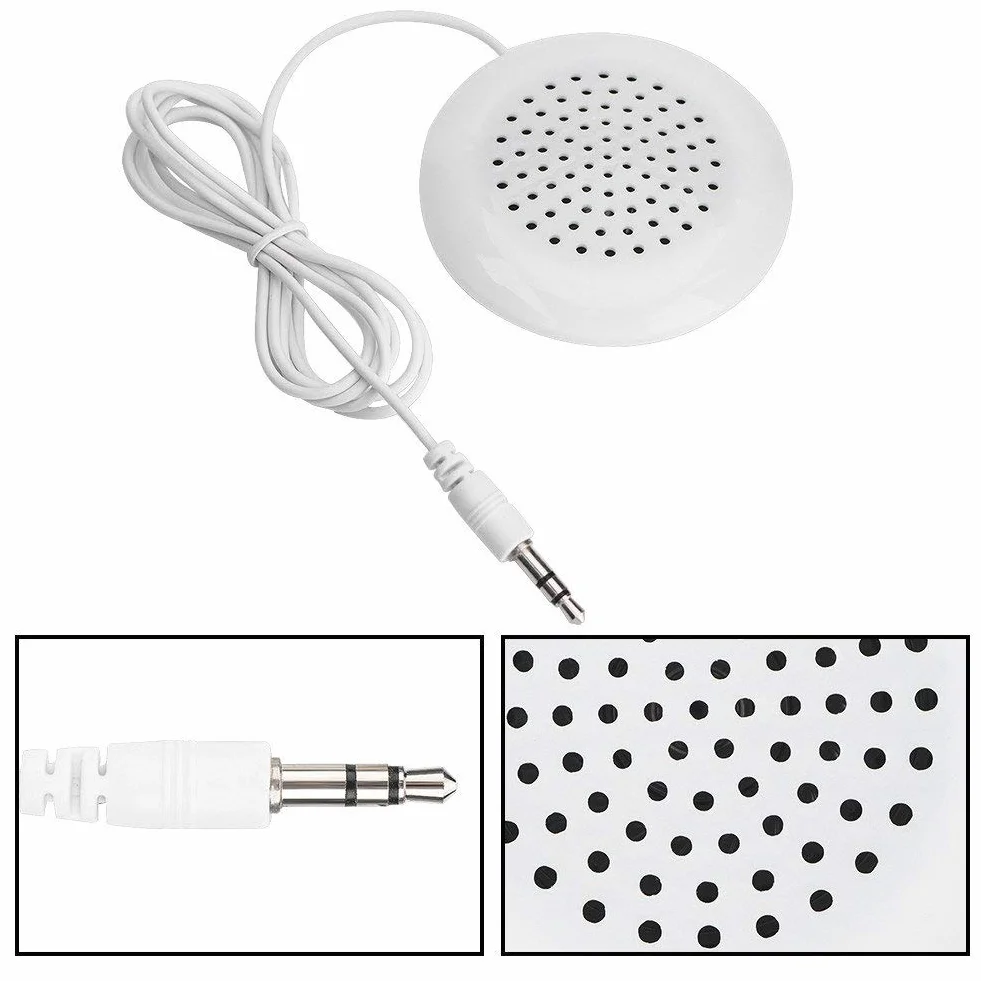 Głośnik stereo 3,5 mm biały do MP3 MP4 Android odtwarzacz CD