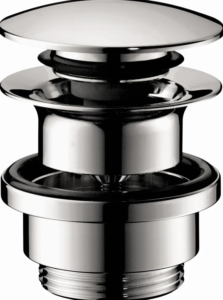 Hansgrohe 50100000 Odpływ do Baterii Umywalkowych i Bidetowych, Chrom, 8.4 x 7.4 x 7.3 cm