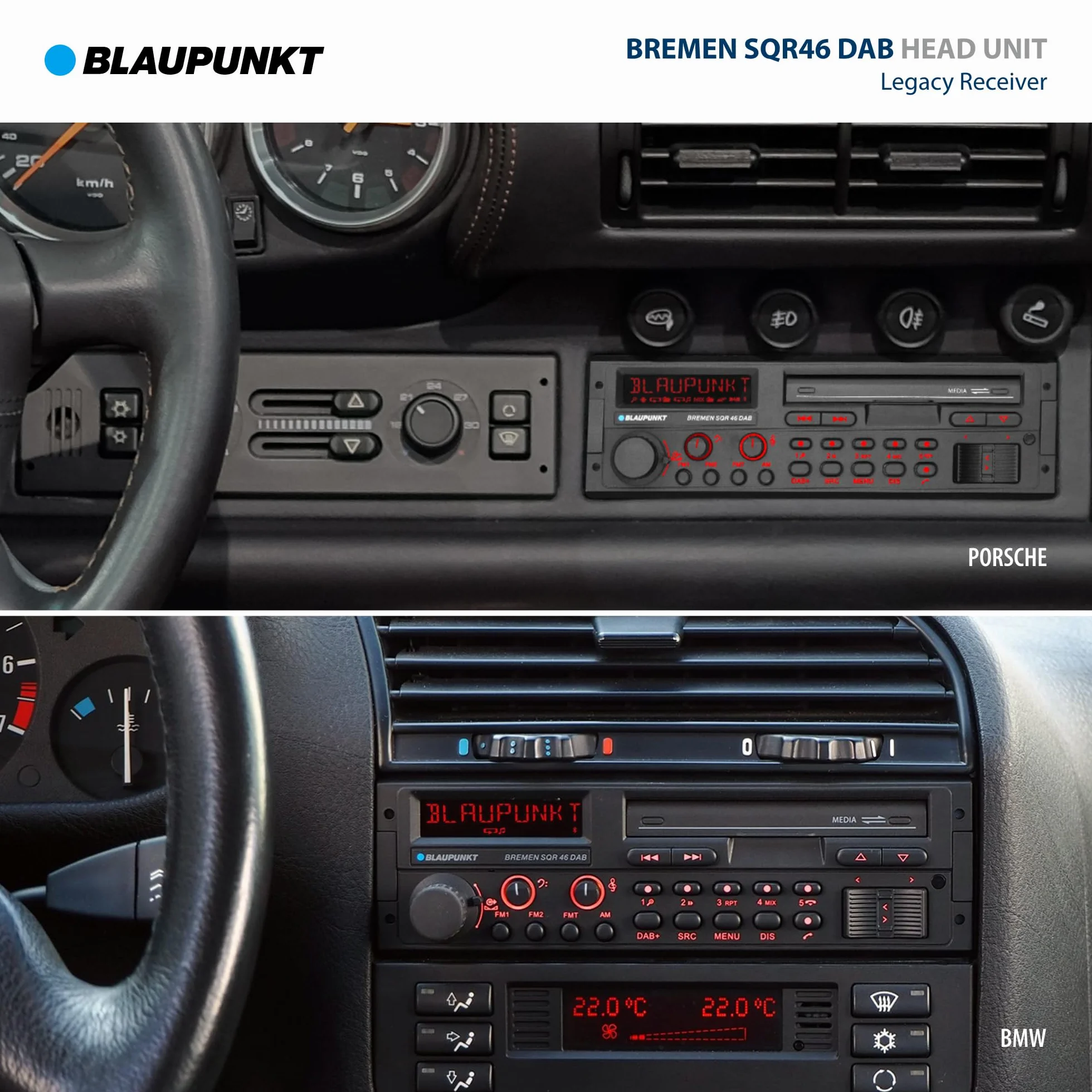 Blaupunkt SQR 46 DAB Radio, Czarny, 11 x 18,01 x 5,99 cm