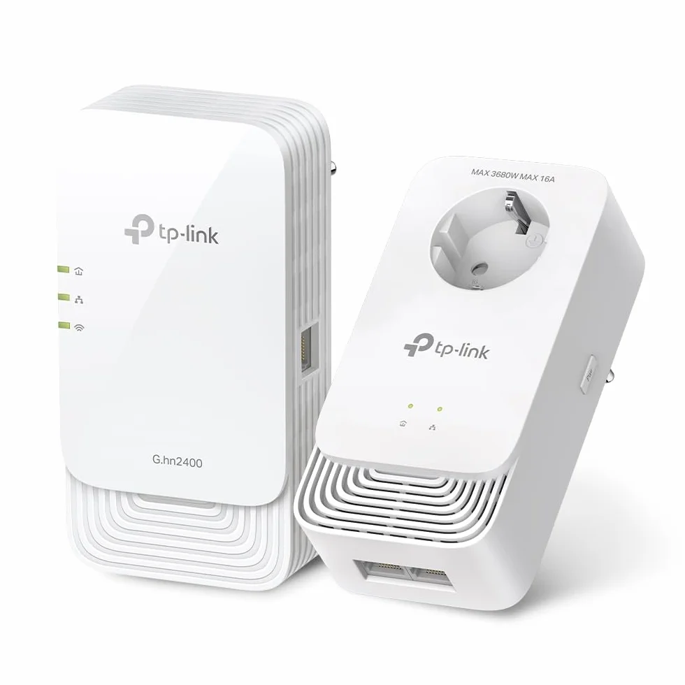 TP-Link PGW2440 KIT Zestaw Powerline G.hn2400 Wi-Fi 6 AX1800 2 porty Gigabit