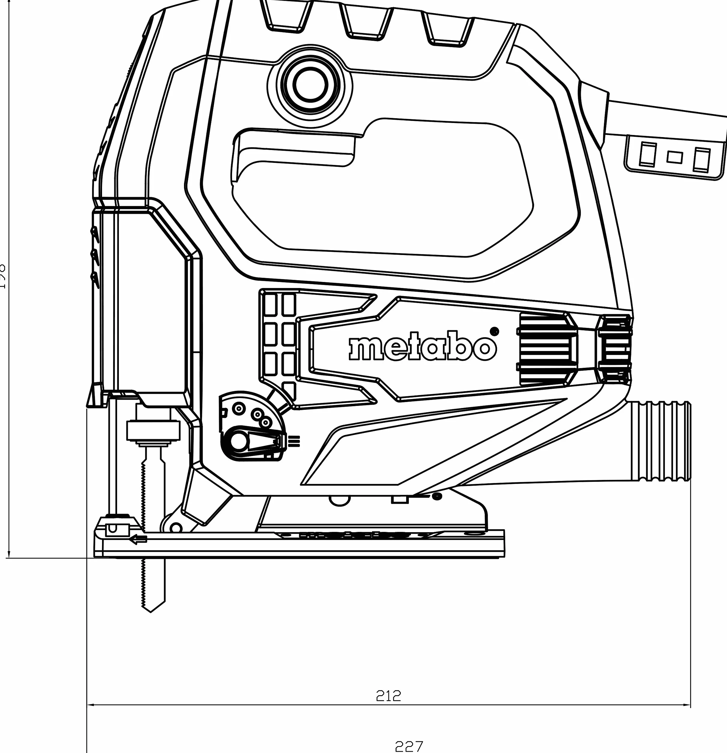 Metabo wyrzynarka STEB 65 Quick – 601030500 – Regulowana liczba suwów, ruch wahadłowy, szybka wymiana brzeszczotu – Kabel 2,5 m