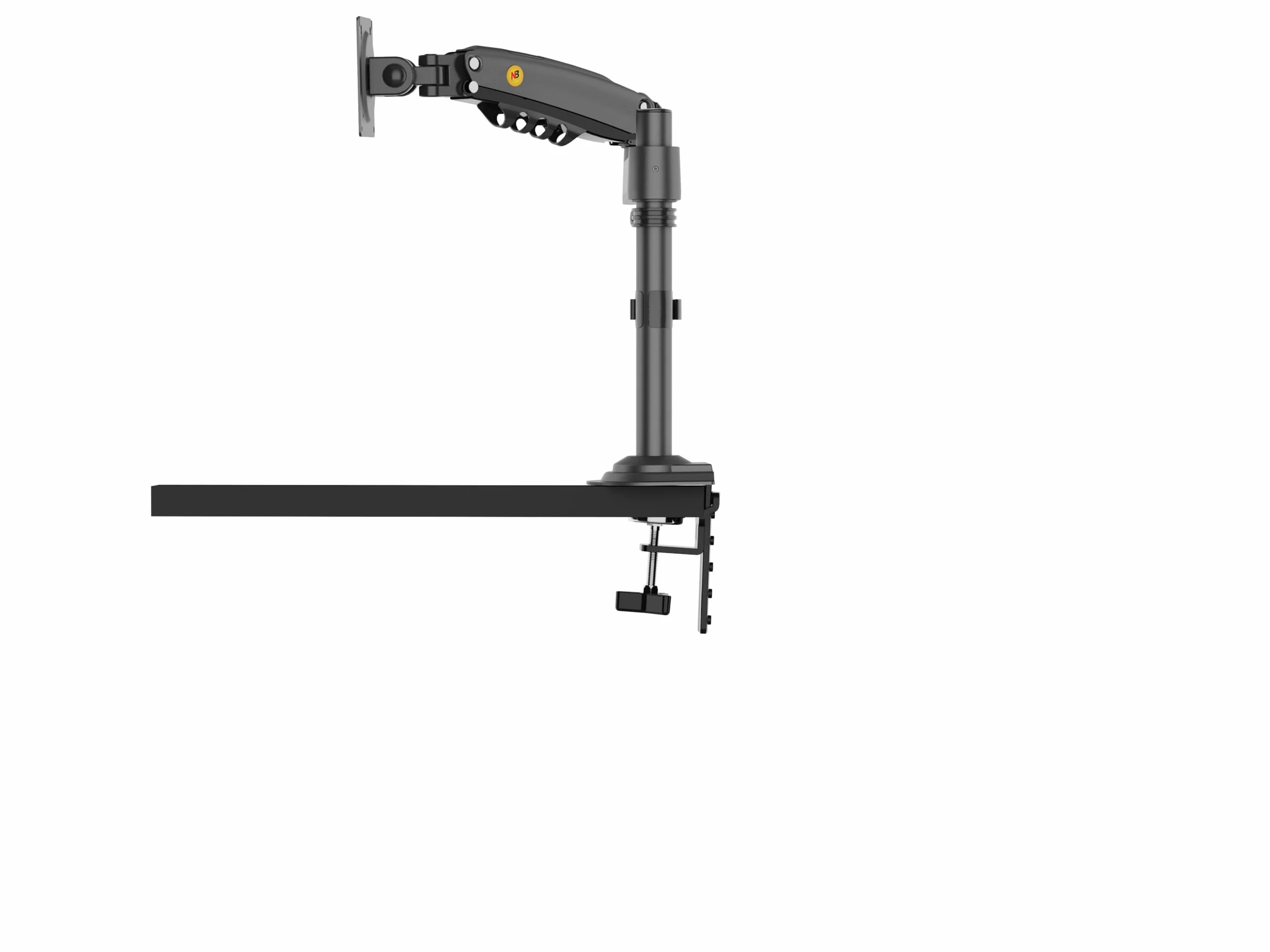 Uchwyt obrotowy na sprężynie gazowej do monitorów 22-35 cali VESA 100x100 mm udźwig 12 kg