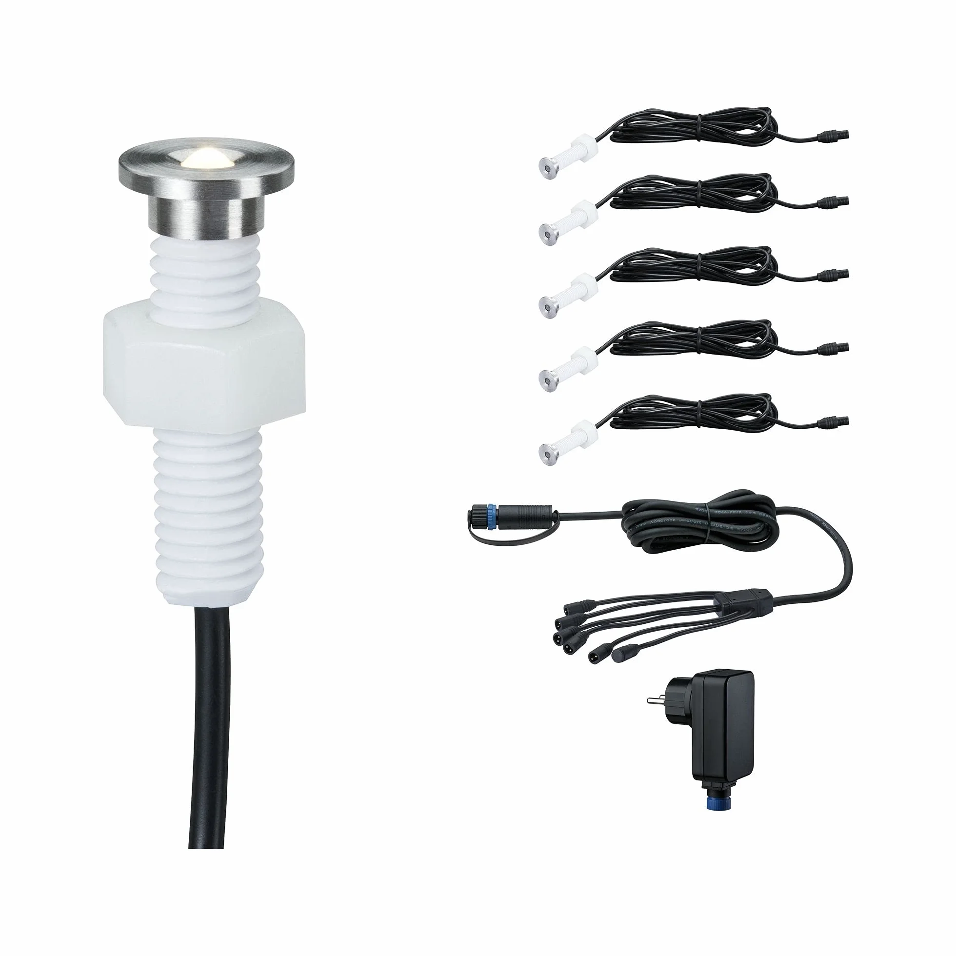 Paulmann 93695 zestaw opraw wpusz. Outdoor Plug&Shine MicroPen II IP67 3000K w kompl. sterownik 93695 opr.wpusz. refl.wpusz. opr.wpusz.zewn.ośw.zewn.