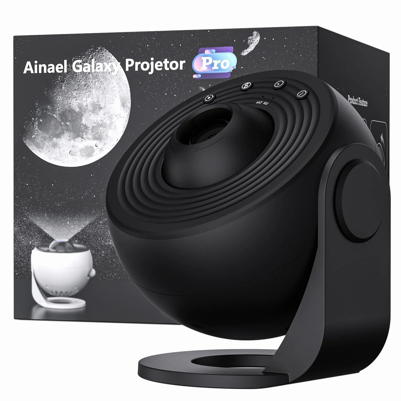 Galaxy Projector, Star Projectors Home Planetarium Space Ceiling Starry Sky Night Light with 3 HD Glass Slides, Galaxy Projector Pro for Kid Adult Bedroom Birthday Gift