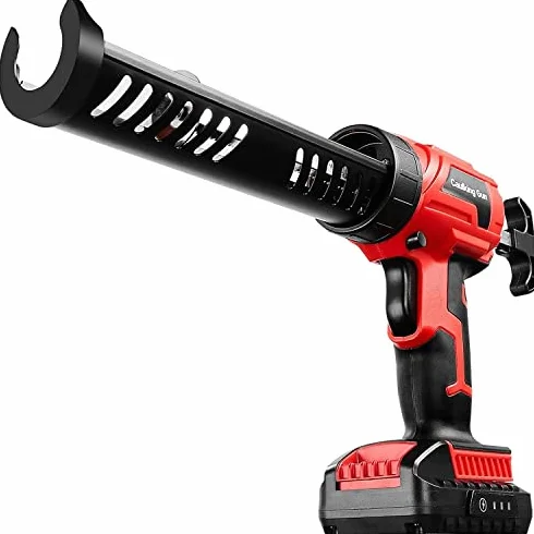 Silikonowy pistolet uszczelniający na baterie do uszczelniaczy i klejów, wytrzymały aplikator z dyszami do projektów profesjonalnych i DIY