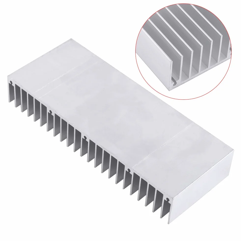 Aluminiowy radiator 150 x 59 x 25 mm 24 zęby zestaw chłodzący Heatsink