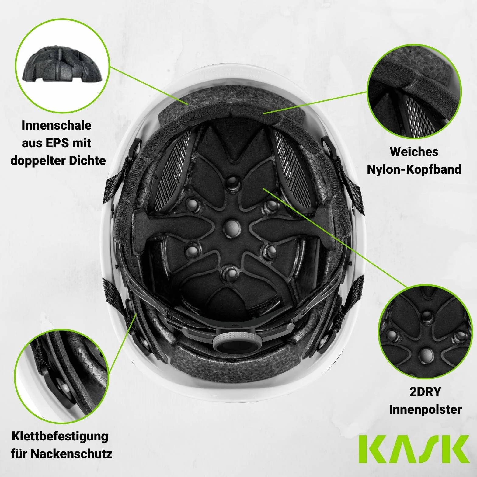 KASK Kask ochronny Superplasma AQ biały | kask roboczy | kask na plac budowy | koło obrotowe | EN397