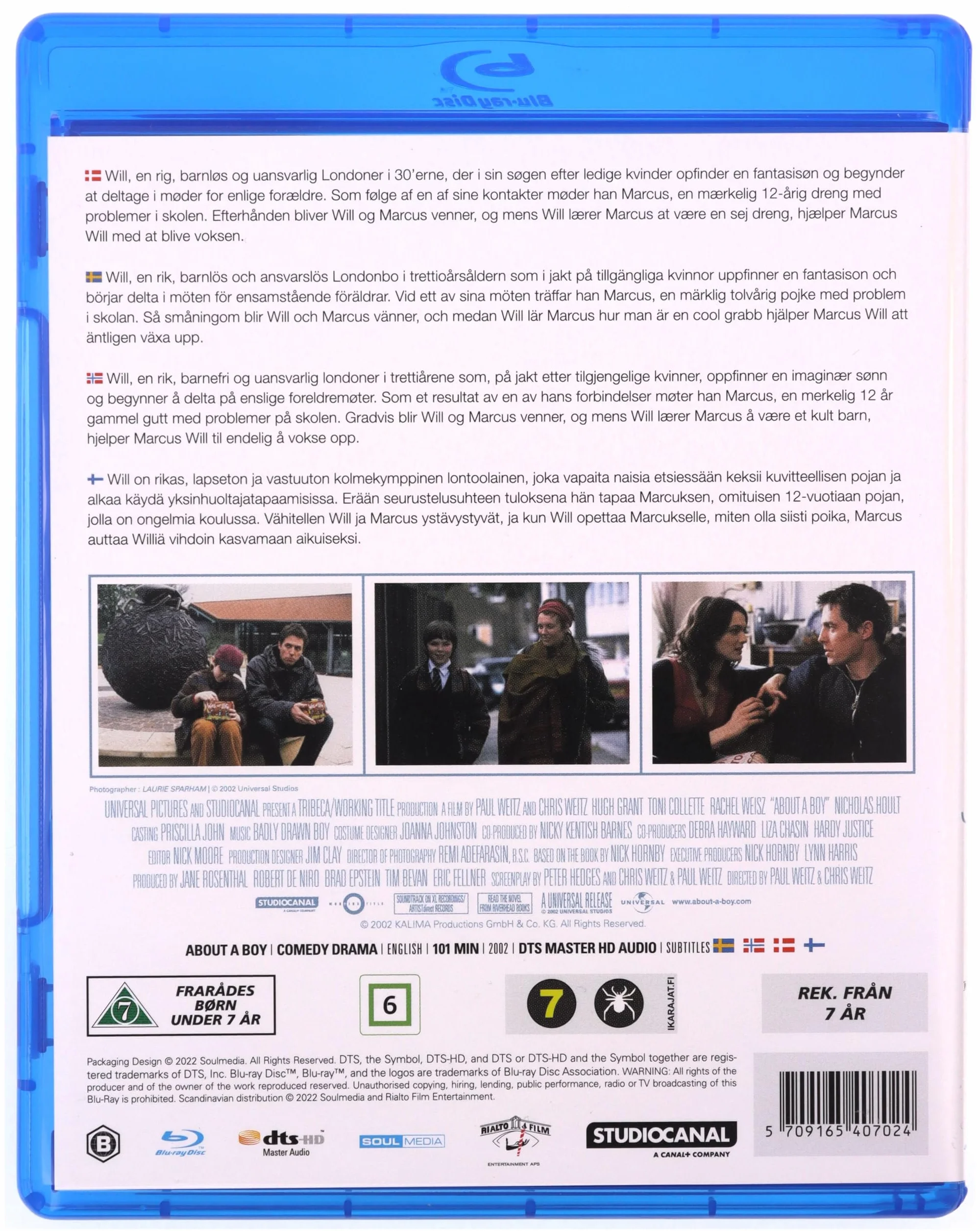 About a Boy. Chłopiec/About a Boy [ pochodzenie duńskie, brak włoskiego języka] (Blu-ray)
