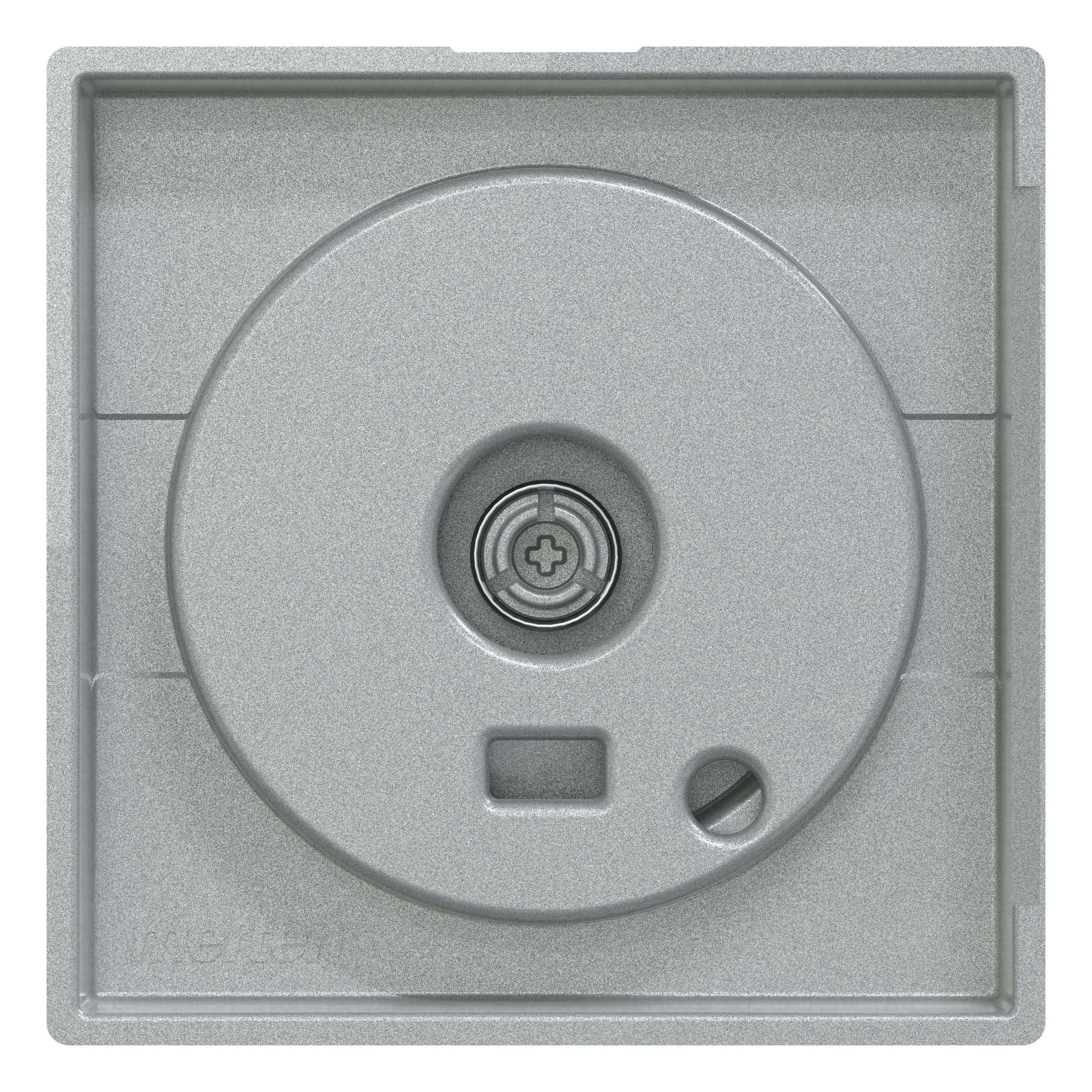 Schneider Electric 1563889 Merten System M płyta centralna z pokrętłem, ściemniacz obrotowy, wkładka ściemniacza obrotowego, aluminium, MEG5250-0460, 1 x