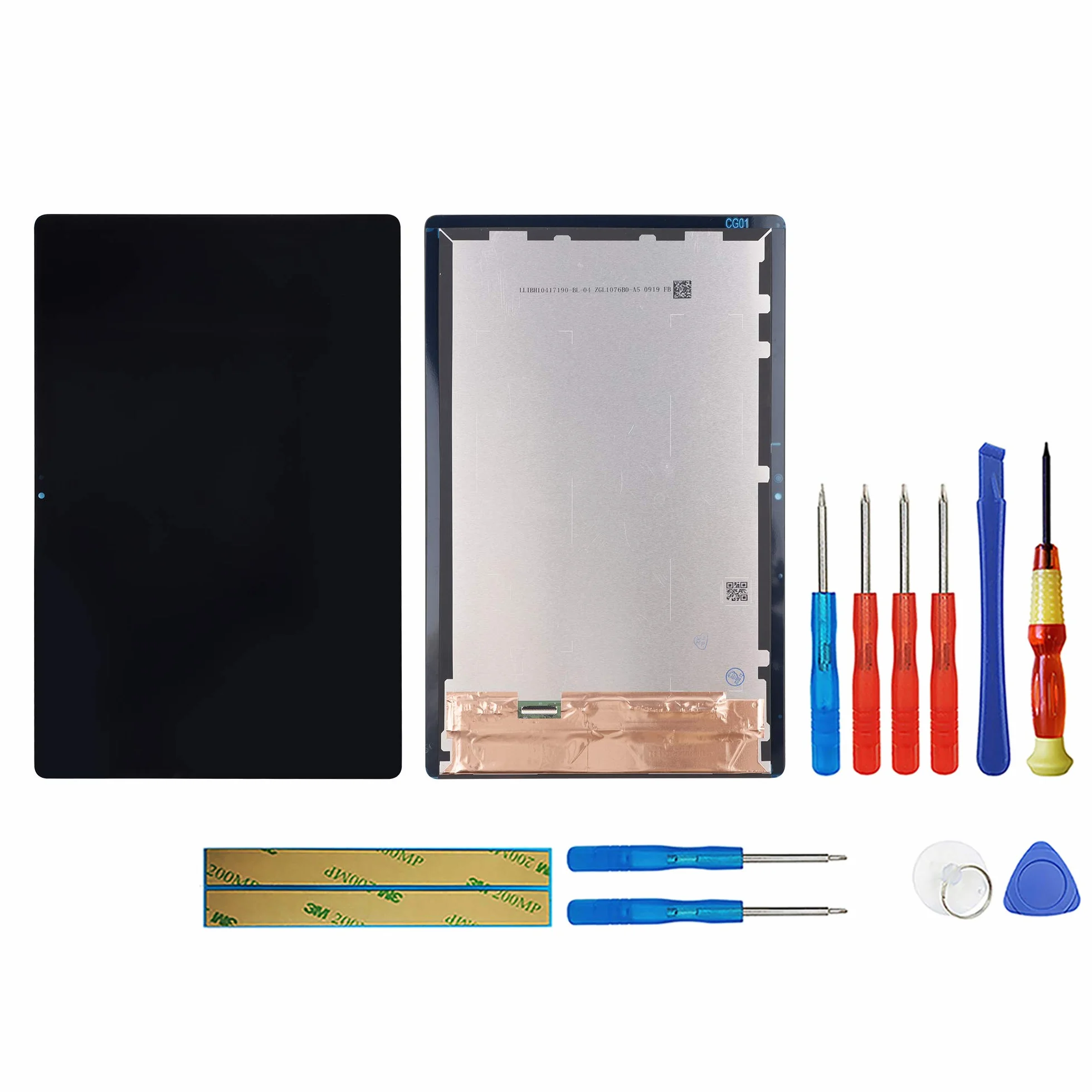 Wyświetlacz LCD 10,4" kompatybilny z Galaxy Tab A7 10.4 (2020) SM-T500, SM-T505 (czarny, bez ramki), zamiennik wyświetlacza dotykowego