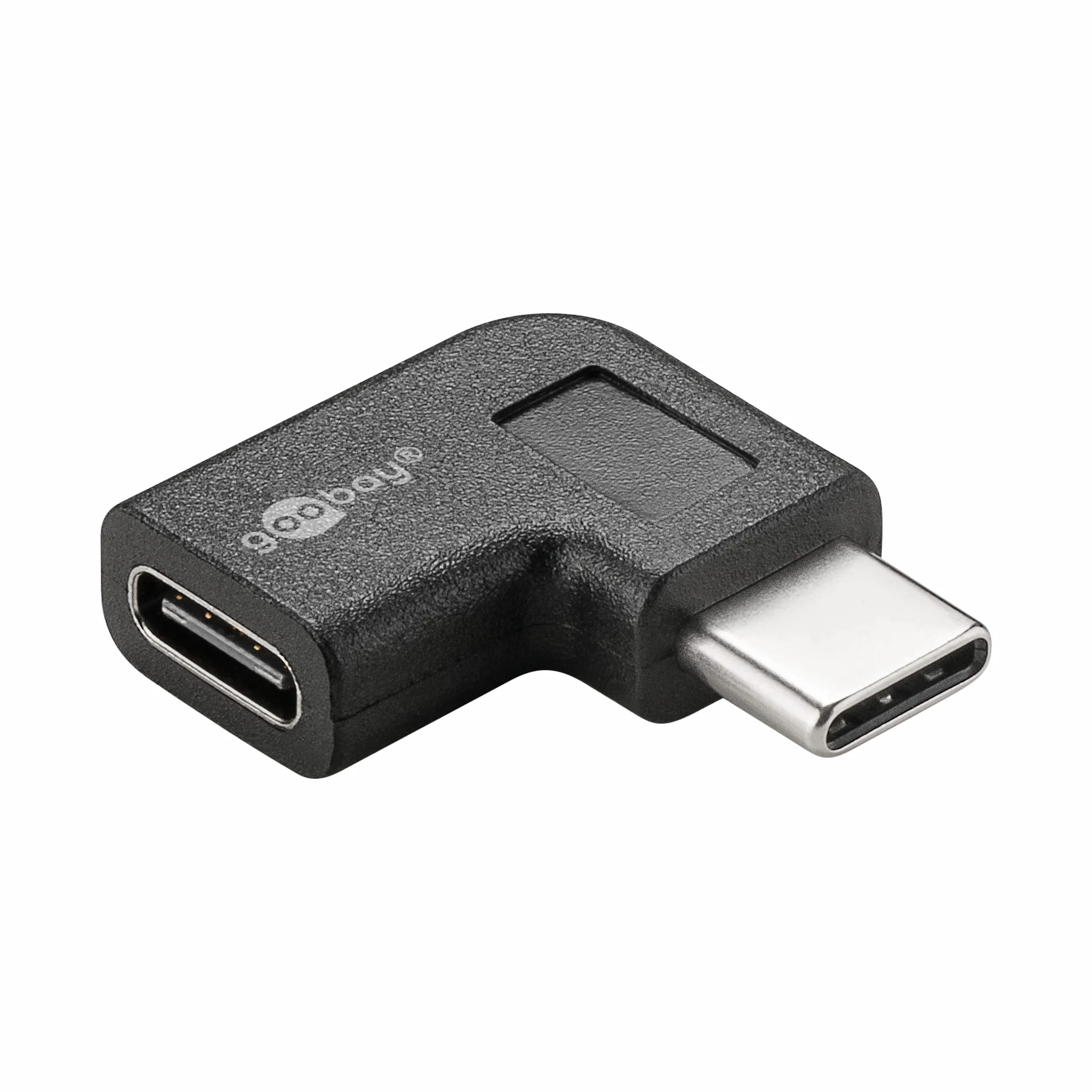 Goobay adapter USB C kątowy 90° SuperSpeed 5 Gbit/s OTG USB C na USB C czarny