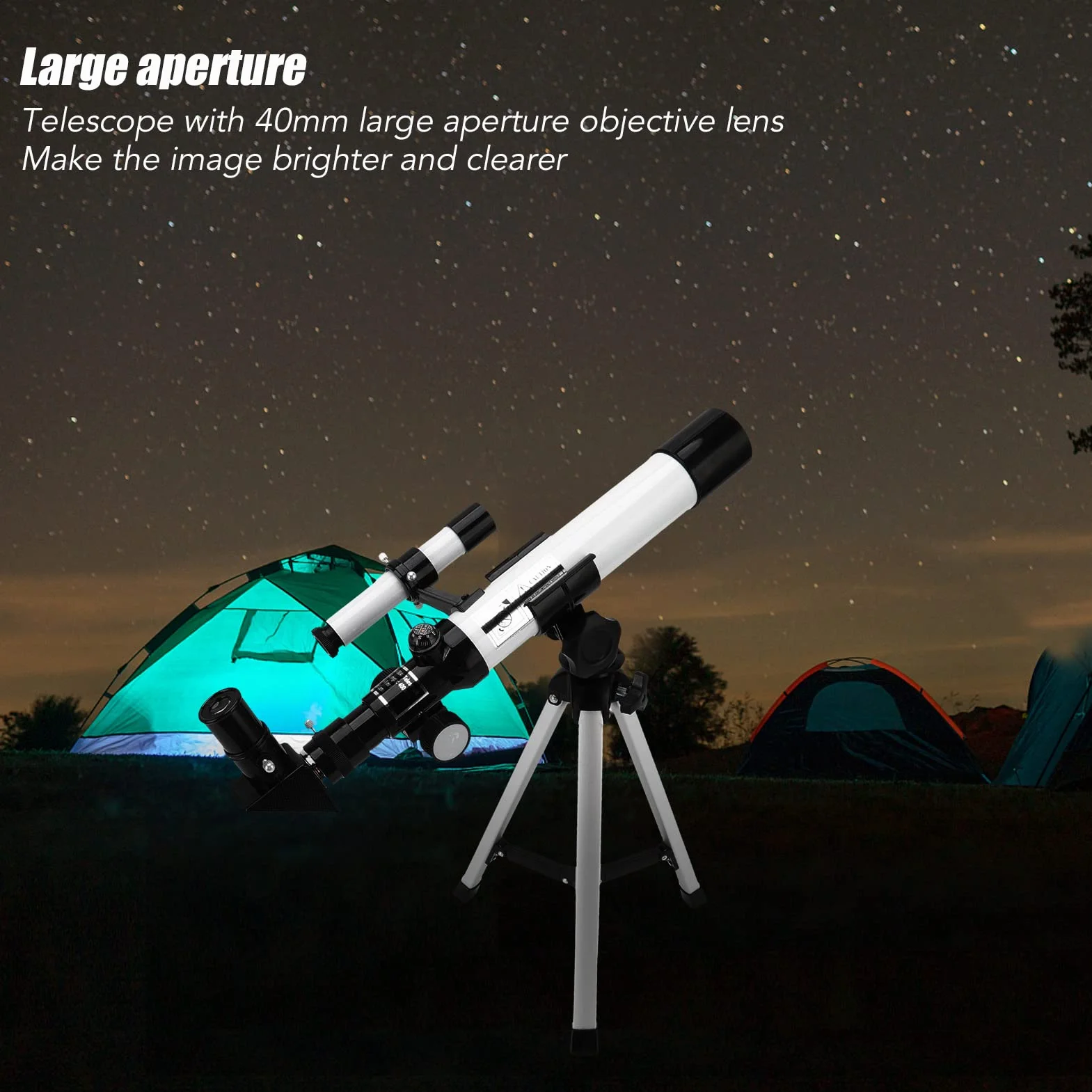 Teleskop Astronomiczny Refraktora 40mm 400mm Przenośny dla Dorosłych Dzieci