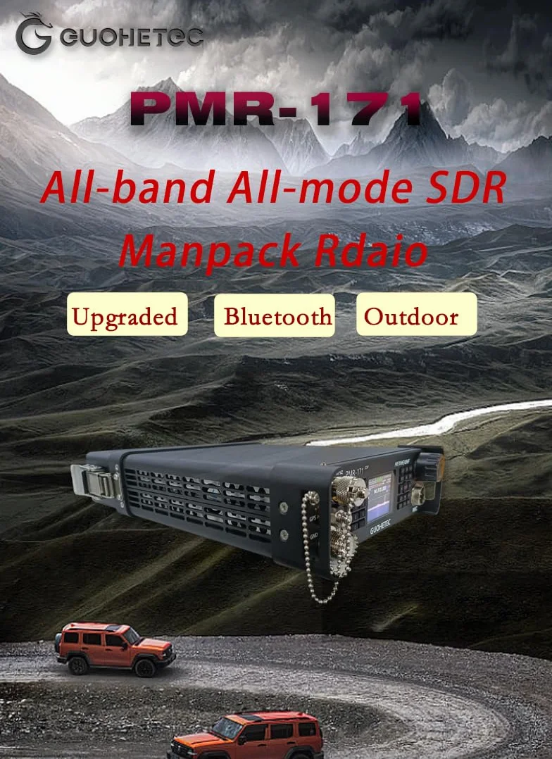 Generic PMR-171 Wszechzakresowy Przenośny Radioodbiornik SDR SSB UHF VHF AM FM RTTY DMR CW 100K-2GHZ 20W (Standard) Z dodatkową torebką UV z antenną
