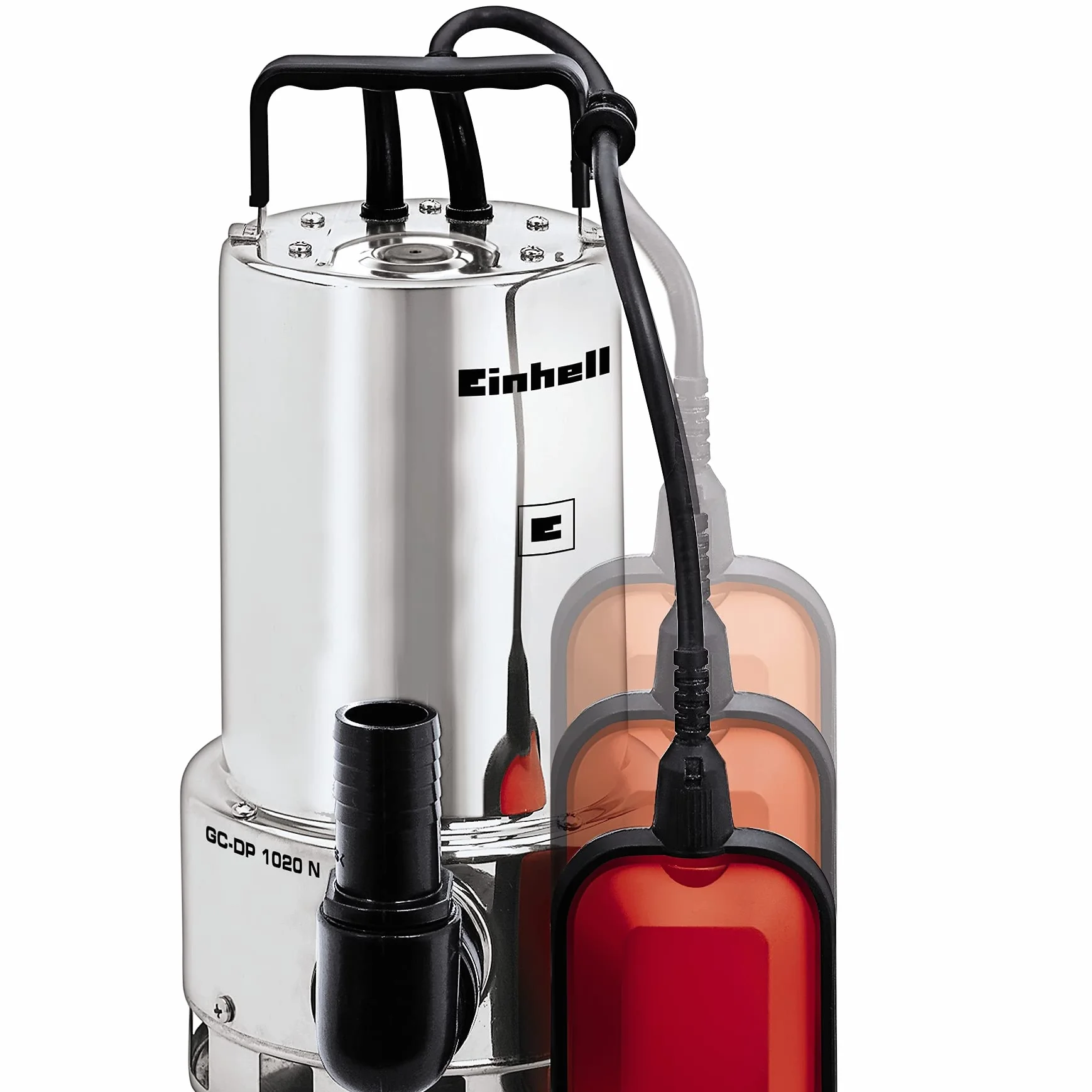 Einhell Gc-Dp 1020 N Pompa Zanurzeniowa, Srebrny/Czerwony, ‎24 x 17 x 42 cm; 7,15 kg