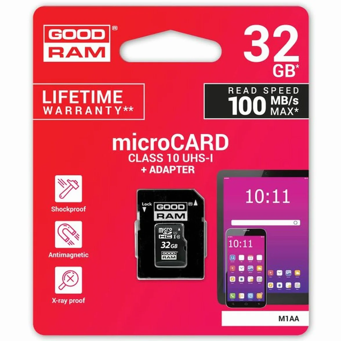 Goodram Karta Pamięci M1AA-0320R12 32 GB Czarny