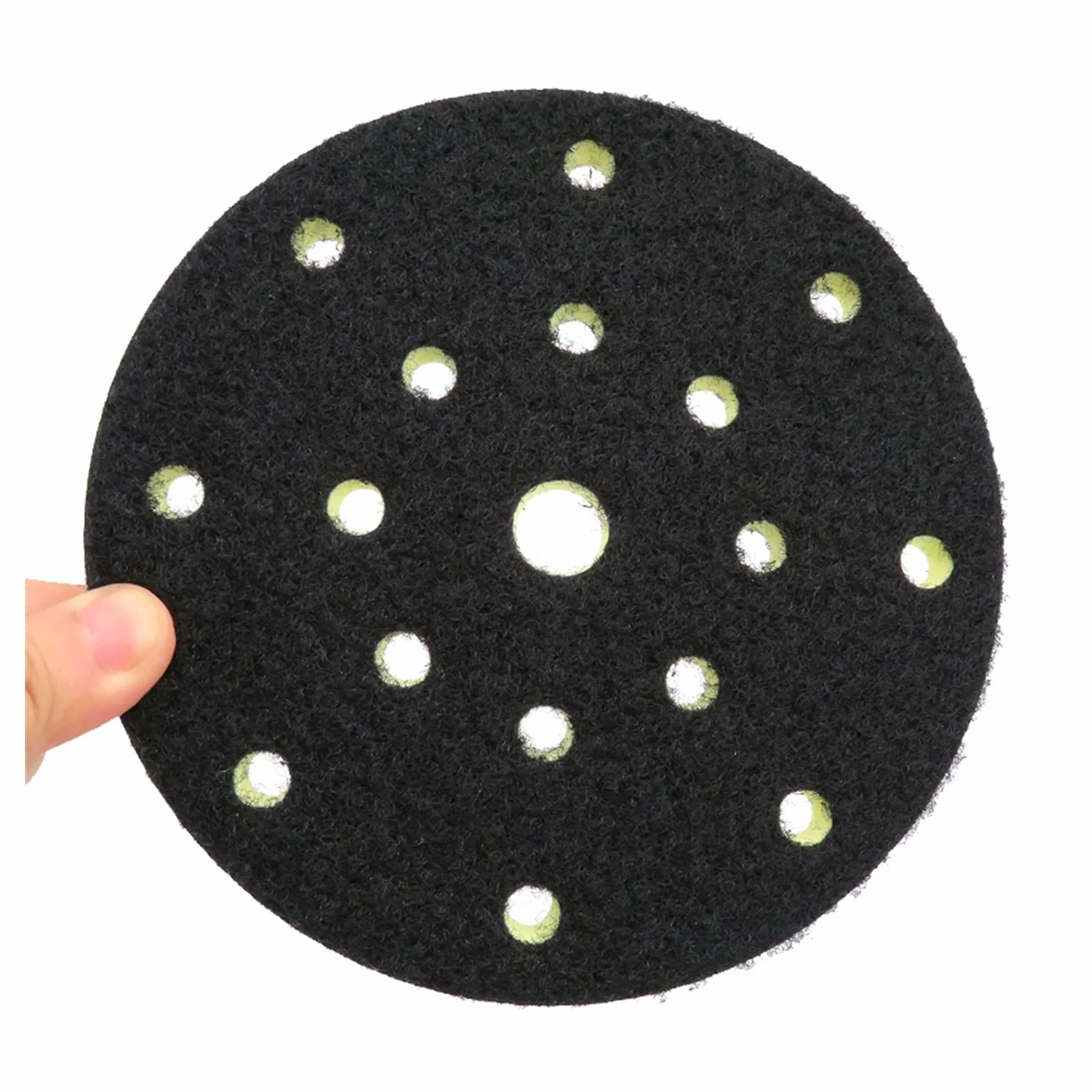 Pad polerski 5 SZTUK 6 cal 17 Otwór PU Foam Interface Pad 150mm Średniego Gęstości Hak and Loop Sander Liner Polering Pad Power Tool