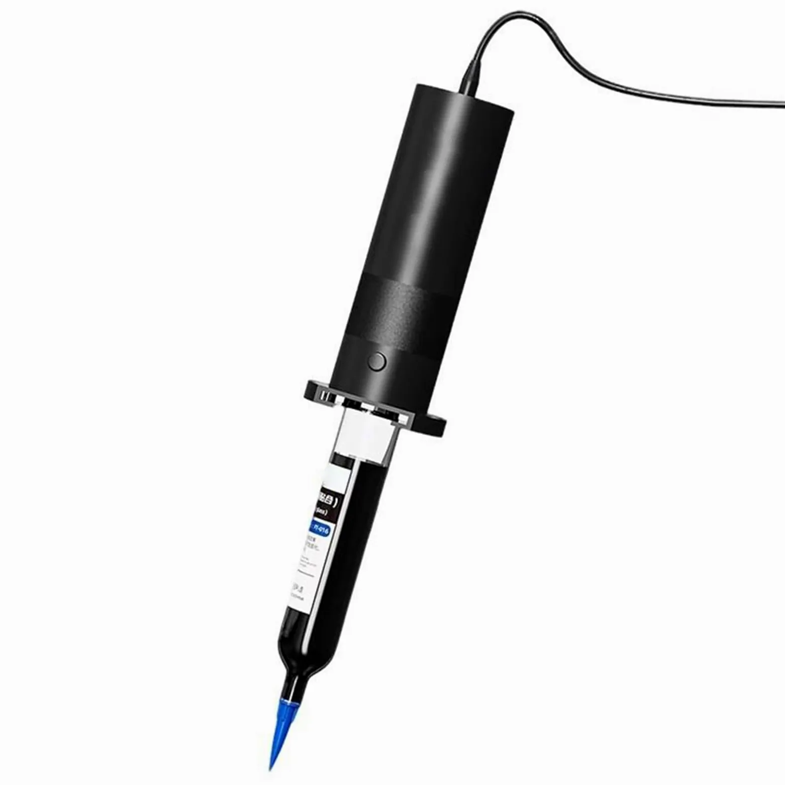 Pneumatyczny dozownik kleju, elektryczny pistolet do klejenia do kleju UV i oleju lutowniczego, dozowanie jednym przyciskiem, kompatybilny z wtryskiwaczami 10 cm³, 30 cm³ i 50 cm³