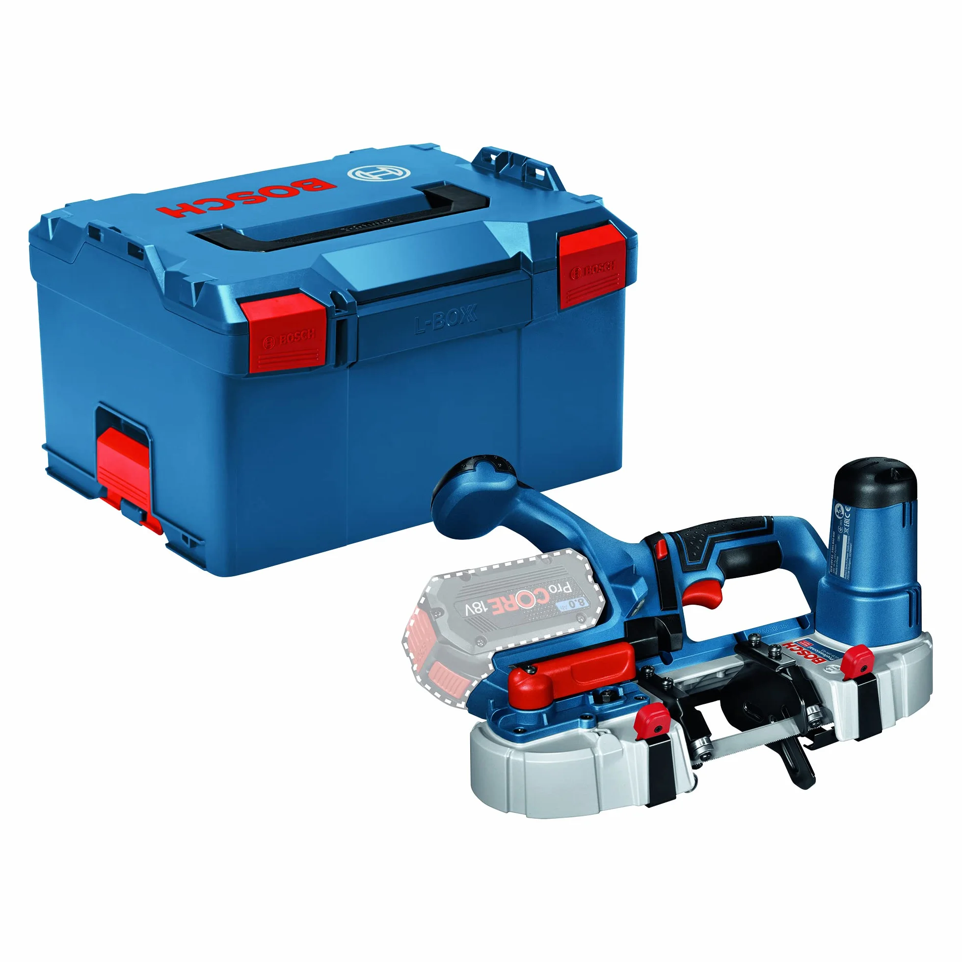 Bosch Professional system 18V: akumulatorowa pilarka taśmowa GCB 18V-63 (1 brzeszczot do pilarki taśmowej)