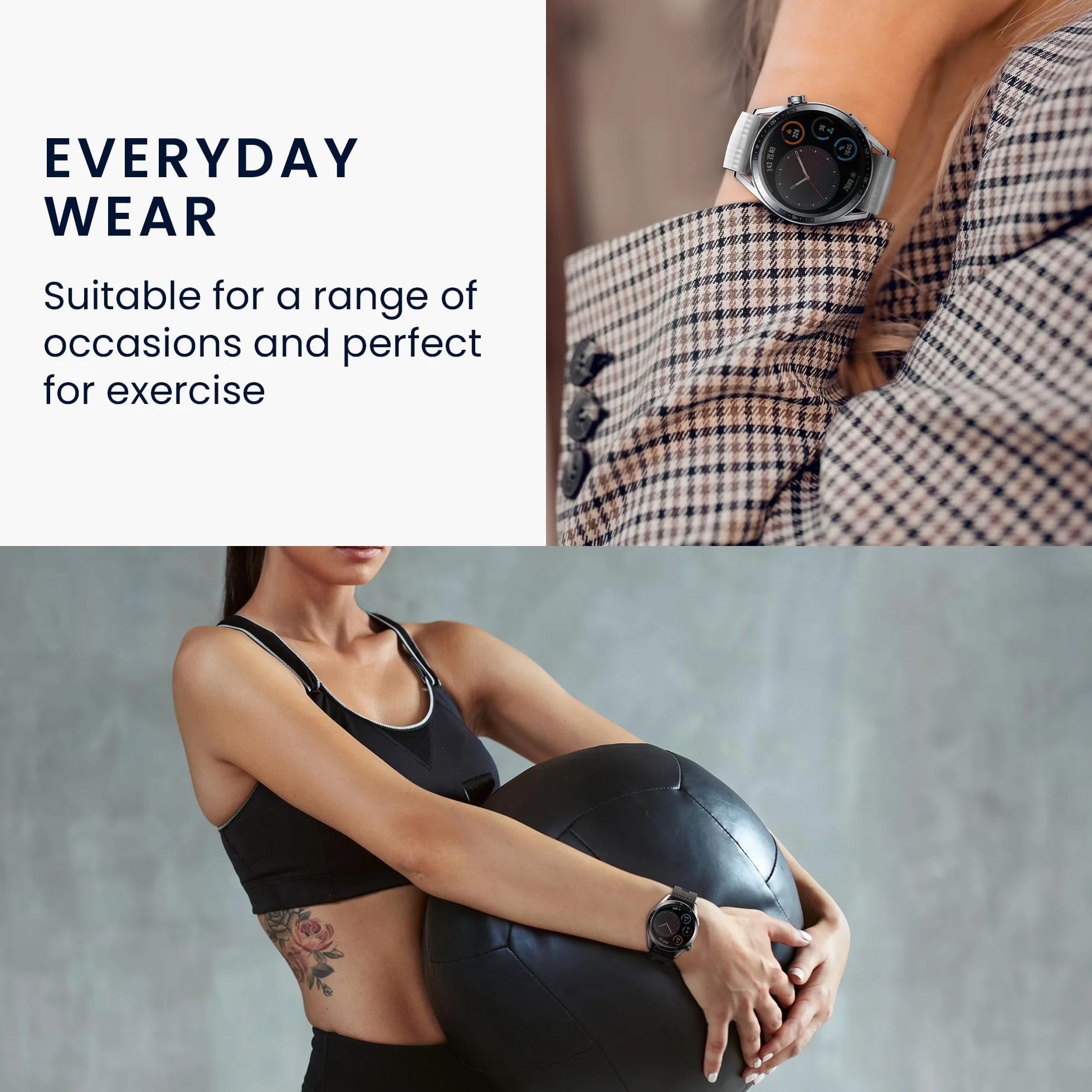 kwmobile 2 x pasek TPU silikonowa klamra kompatybilna z Xiaomi Mi Smart Band 6 / Mi Band 6 / Band 5 Pasek - paski 15,5-22 cm, L, silikon TPU