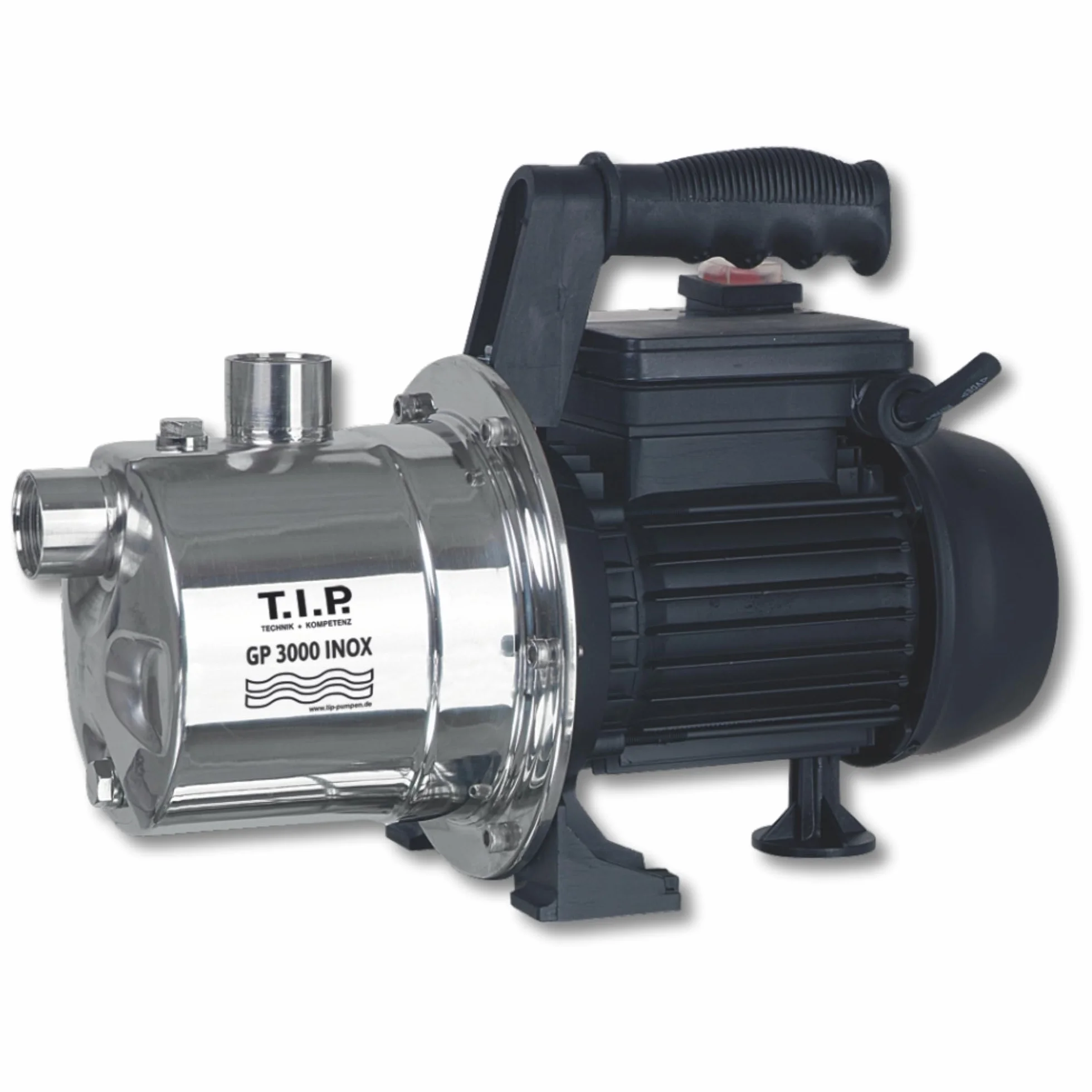 T.I.P. Pompa ogrodowa ze stali nierdzewnej GP 3000 INOX - Wydajna pompa 550 W, 2950 l/h z termicznym zabezpieczeniem przed przeciążeniem, 30111