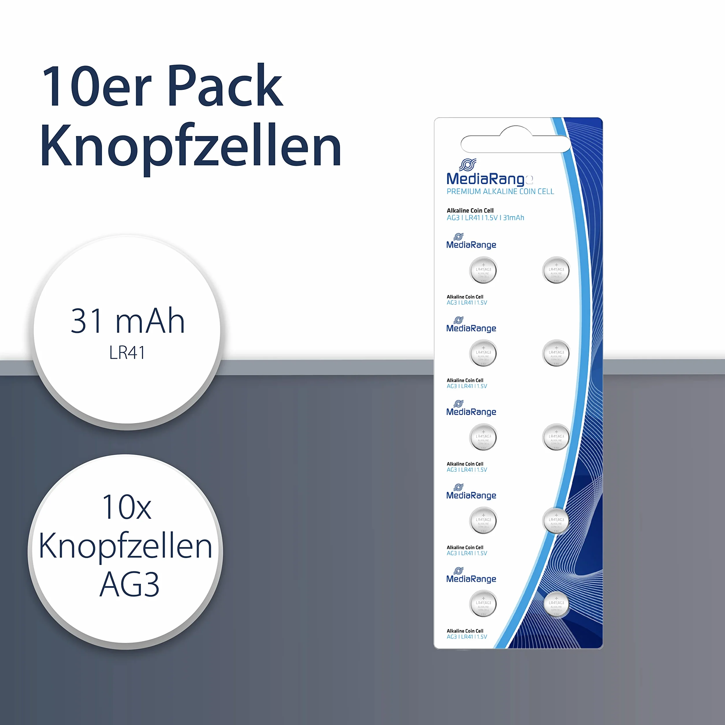 Mediarange MRBAT117 Baterie Alkaliczne 10 Sztuk